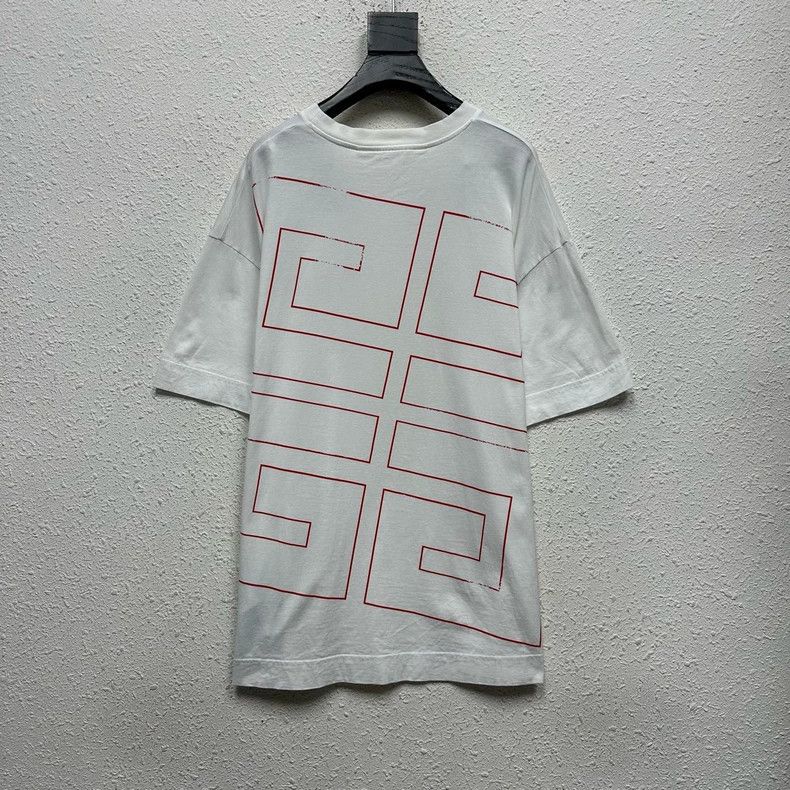 Givenchy Givenchy 24ss chest logo printed white short-sleeve T-shir Size US M / EU 48-50 / 2 - 2 Thumbnail