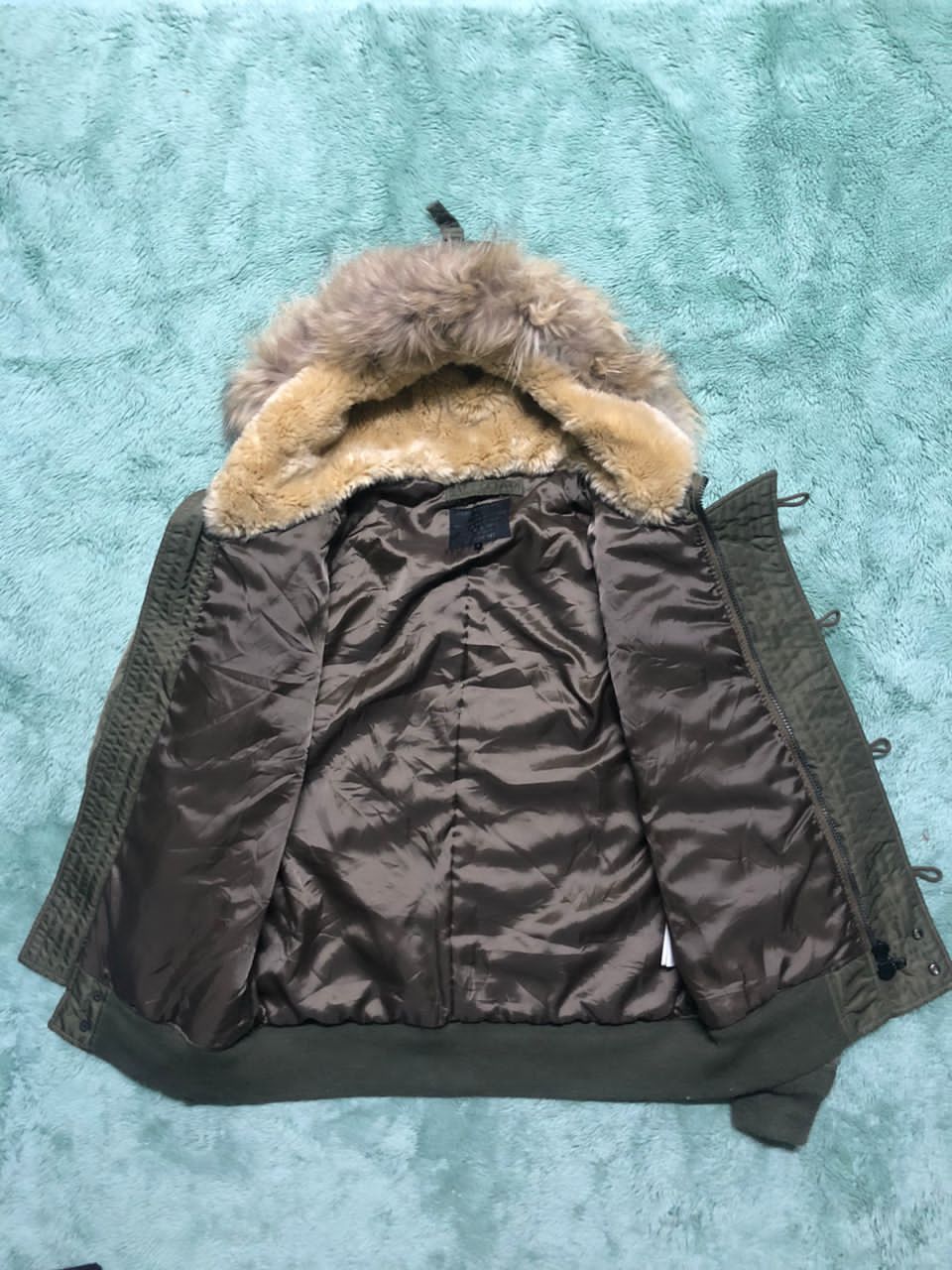 If Six Was Nine AMERICAN RAG CIE BOMBER JACKET FUR HOODED MILITARY JACKET Size US M / EU 48-50 / 2 - 3 Thumbnail