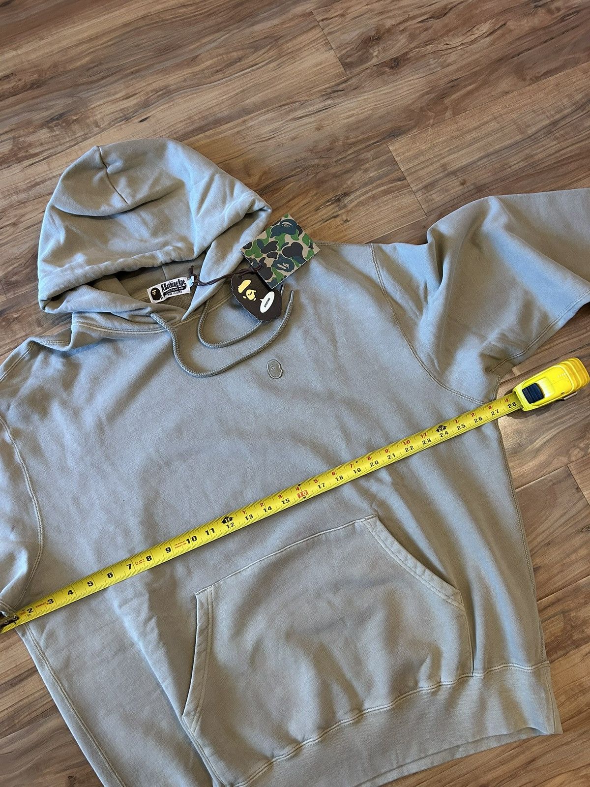 Bape NEW Bape Beige One Point Ape Face Pullover Hoodie Size US L / EU 52-54 / 3 - 7 Thumbnail