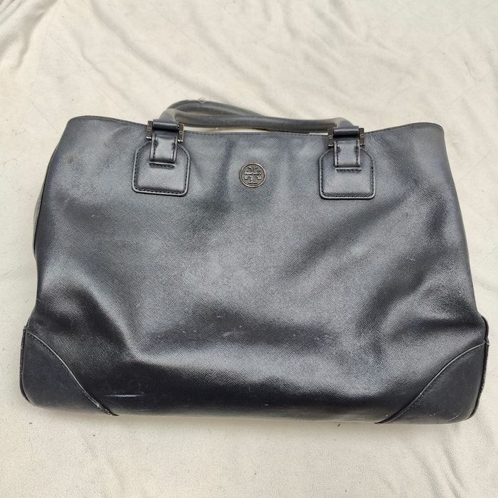 Tory Burch Tory Burch Hudson Bay Robinson Tote Bag Black Leather Grailed