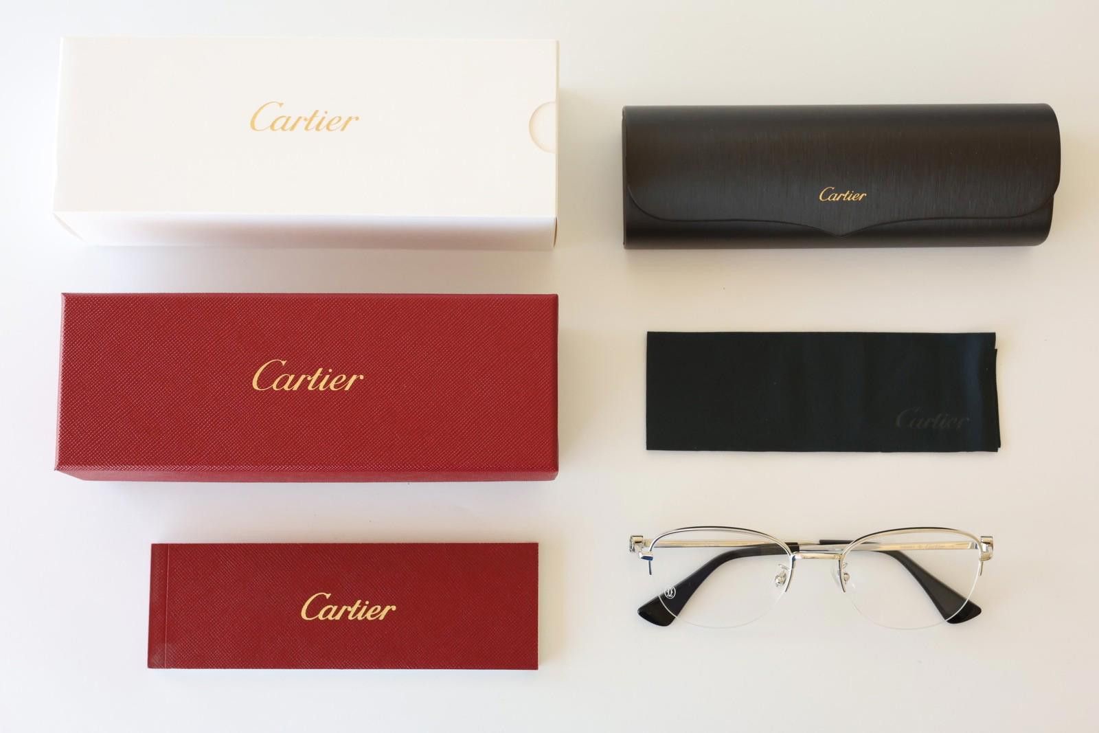 Cartier New Cartier eyewear optical eyeglasses CT0415OA 002 L silver Size ONE SIZE - 2 Thumbnail