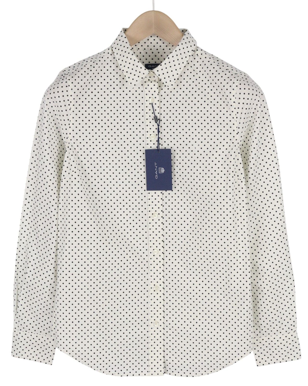 Gant STRETCH BROADCLOTH EU34 White Button-Up Shirt 85106 Size XS / US 0-2 / IT 36-38 - 1 Thumbnail