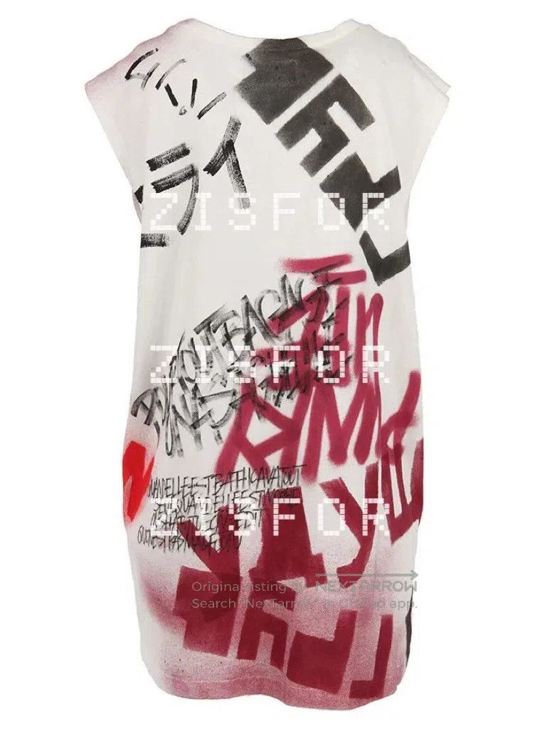 Faith Connexion Faith Connexion Graffiti Sleeveless T-Shirt. Size S / US 4 / IT 40 - 2 Thumbnail