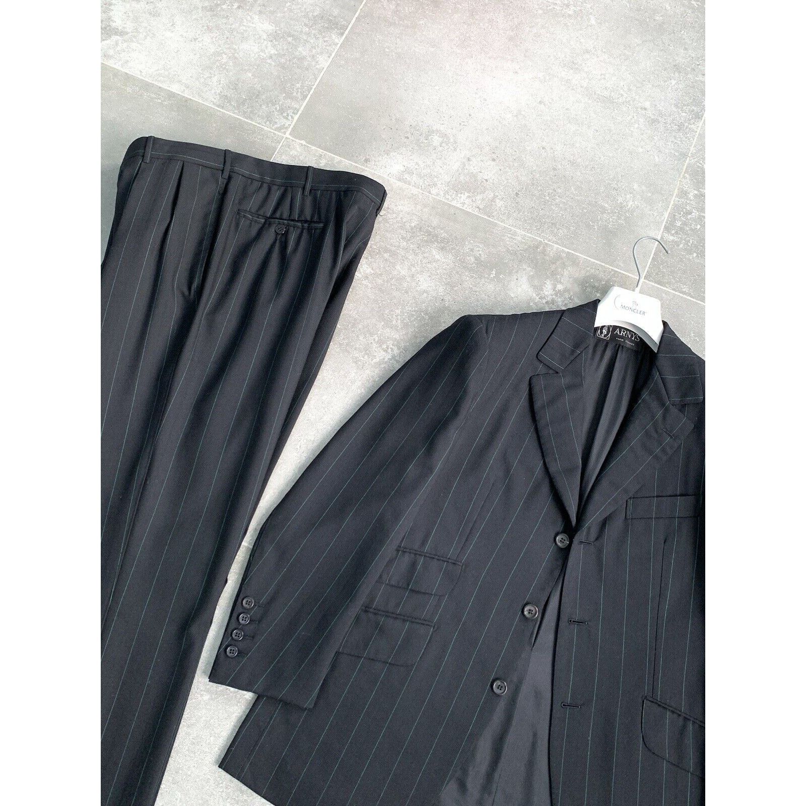 Designer ARNYS PARIS Bespoke Suit Blazer Trousers EU 50 UK 40 Short Size 50S - 2 Thumbnail