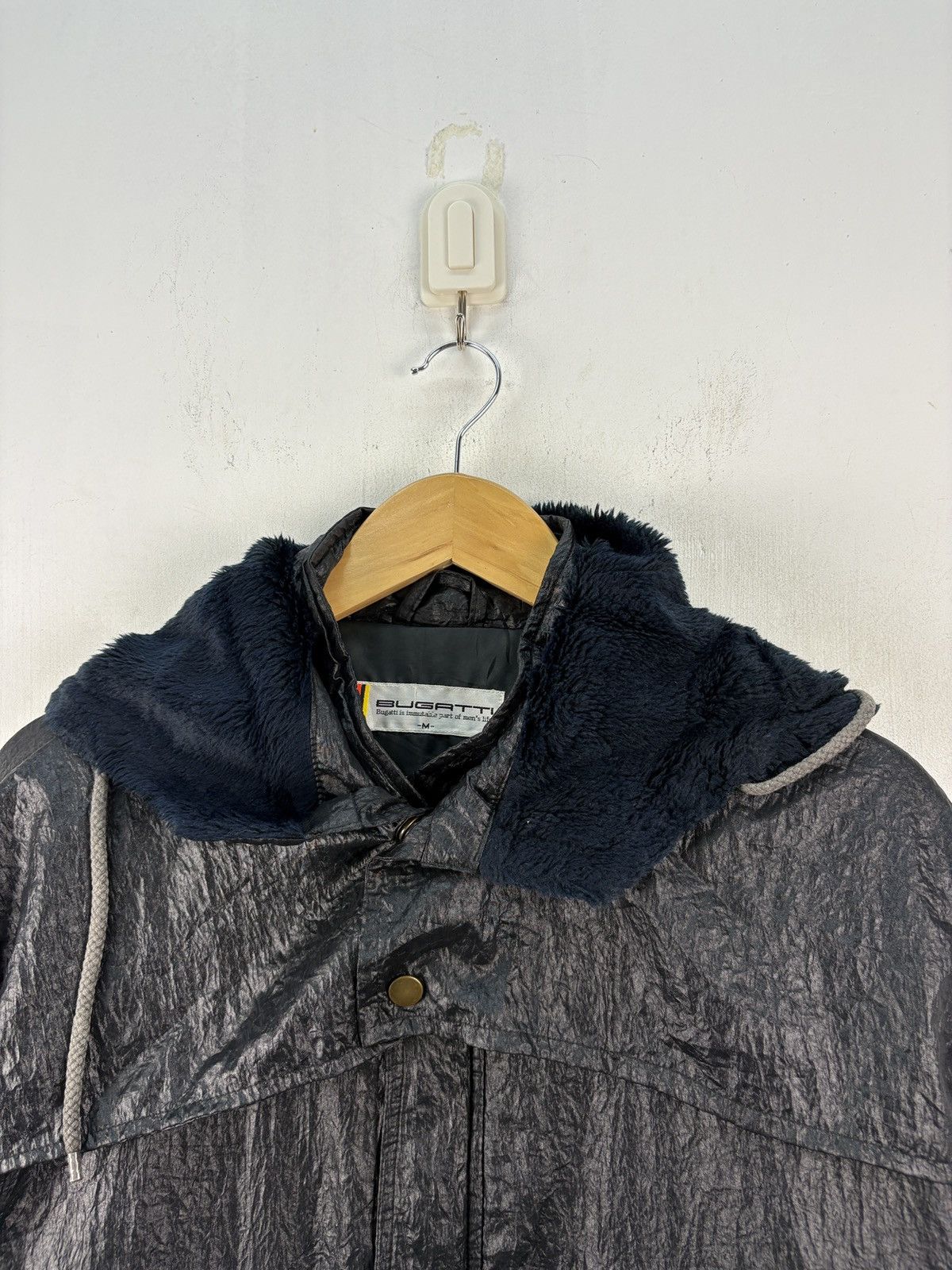 Bugatti × Vintage Vintage Bugatti Nylon Jacket Parka Hoodie Size US M / EU 48-50 / 2 - 2 Thumbnail