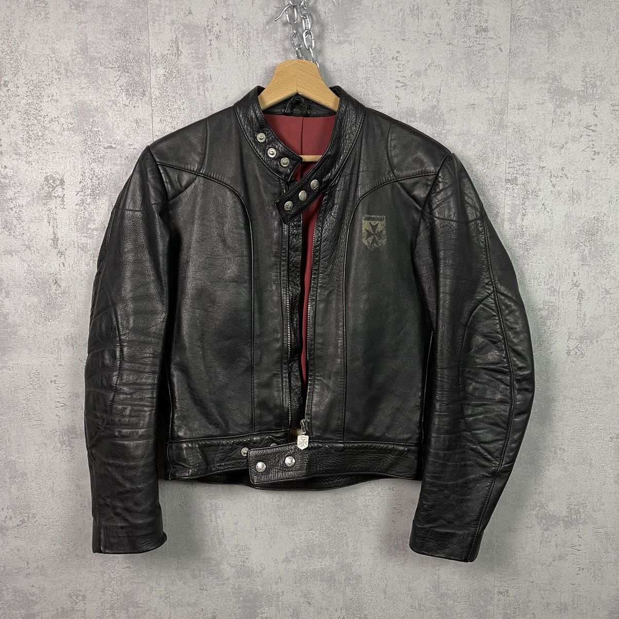 Vintage Harro German Vintage Leather Biker Jacket in Black Size US S / EU 44-46 / 1 - 1 Thumbnail