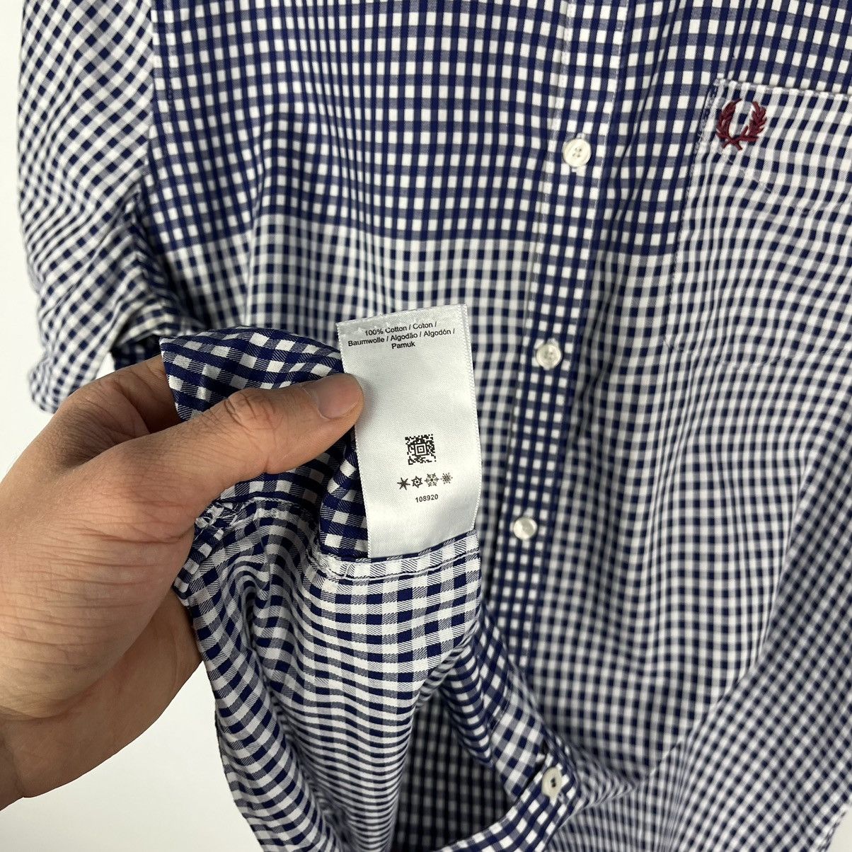 Fred Perry Fred Perry Shirt Short Sleeve Checkered pocket 90’s old Size US L / EU 52-54 / 3 - 9 Thumbnail