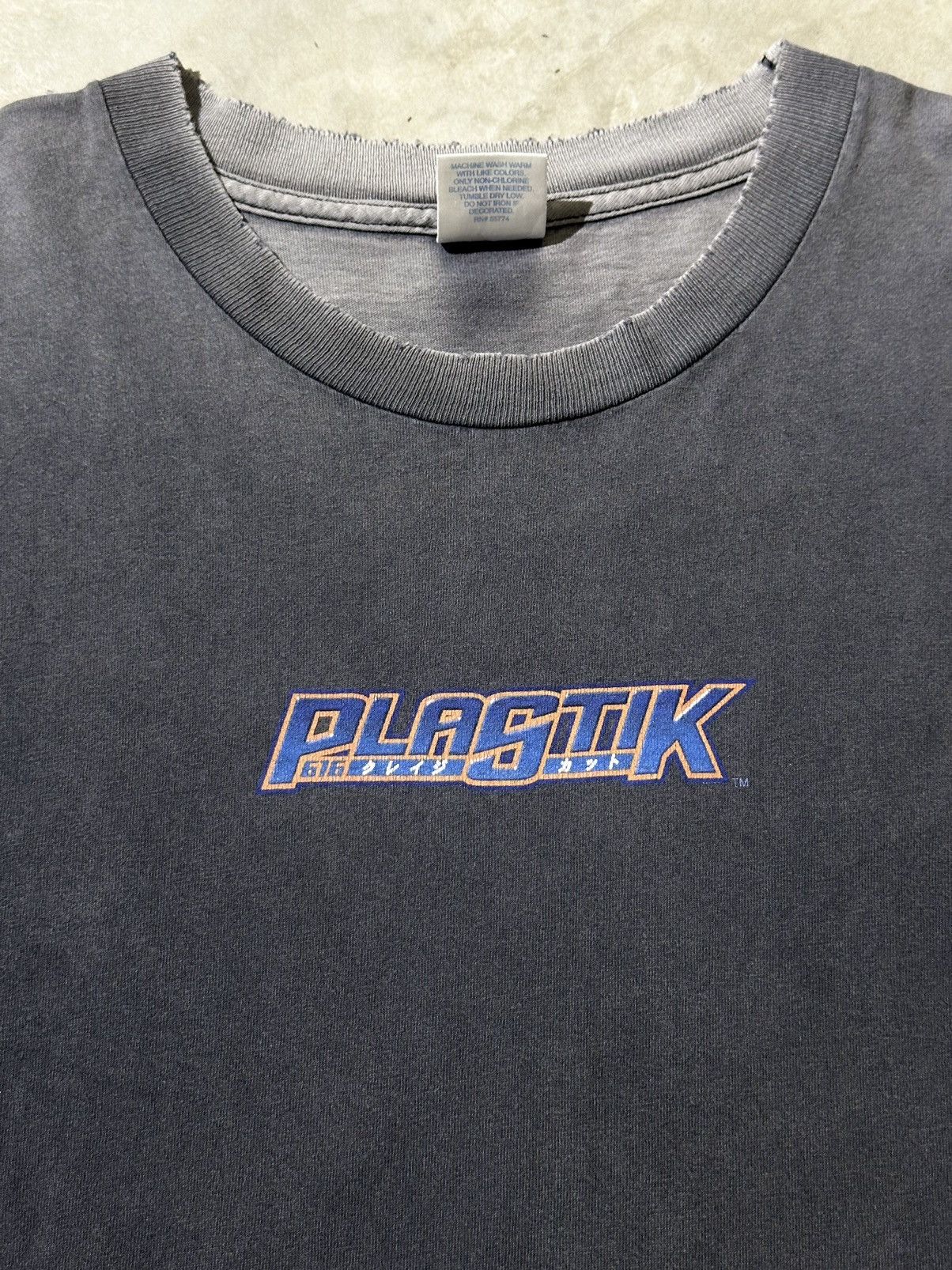 Anime 90s Plastik faded tee Size US L / EU 52-54 / 3 - 4 Thumbnail