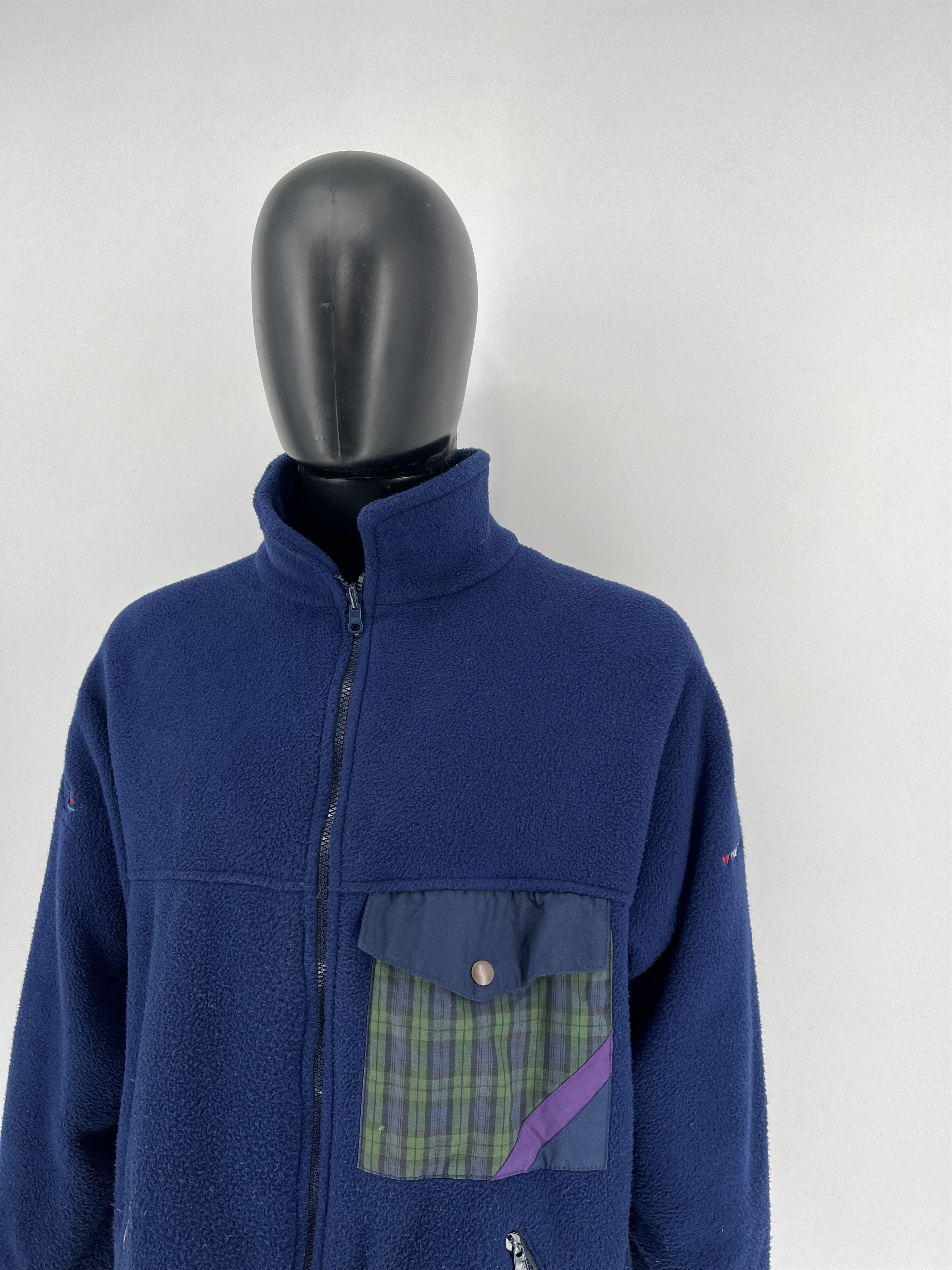 Vintage Vintage Reversible Jacket Sherpa - Nylon Jacket Size US XL / EU 56 / 4 - 4 Thumbnail