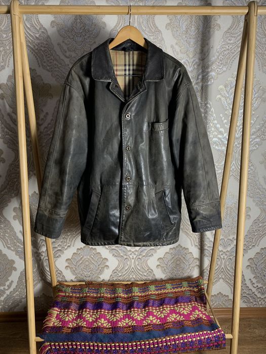 Burberry london best sale leather jacket