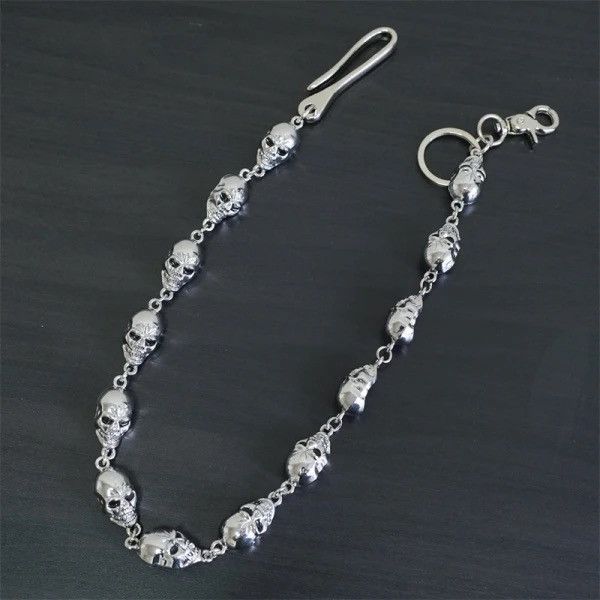 Jewelry Punk Metal Skull Pants Chain Size ONE SIZE - 2 Thumbnail