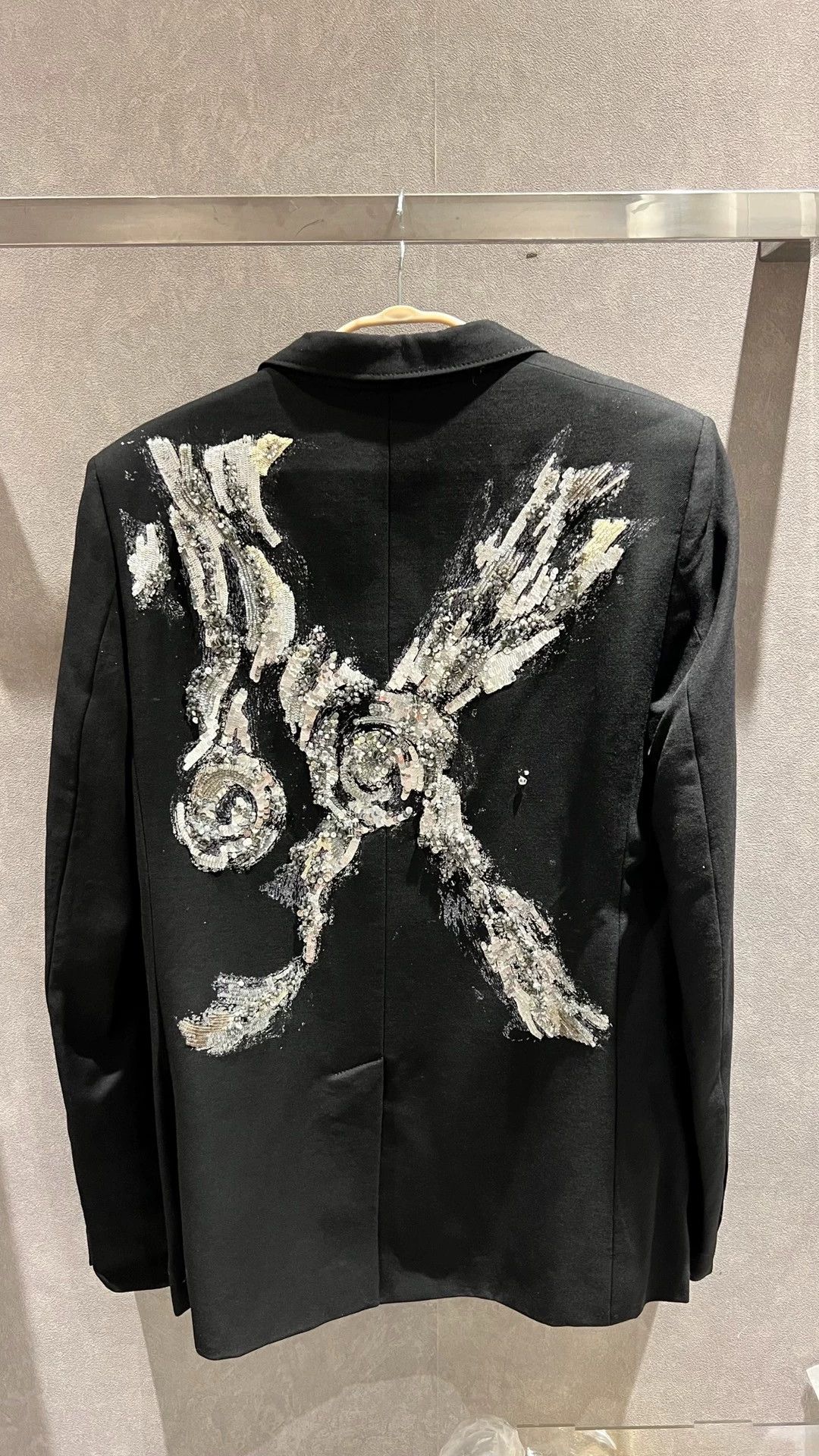 Saint Laurent Paris Dayi diamond suit jacket