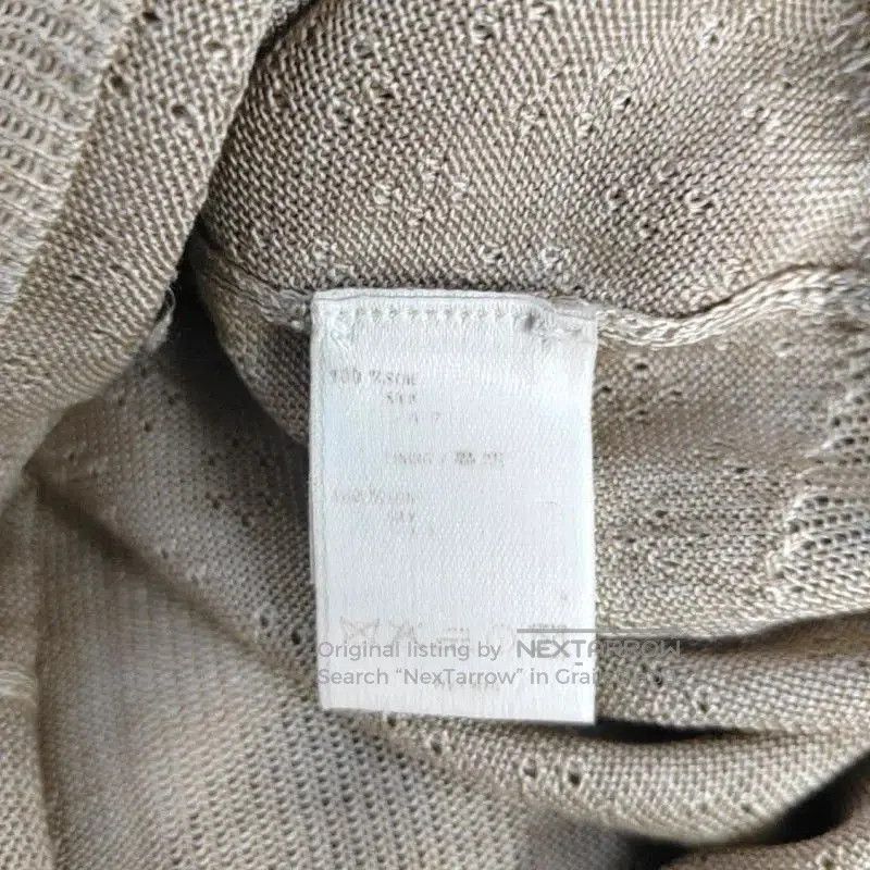 Louis Vuitton Louis Vuitton Beige Silk Long Sleeve Top . Size S / US 4 / IT 40 - 3 Thumbnail