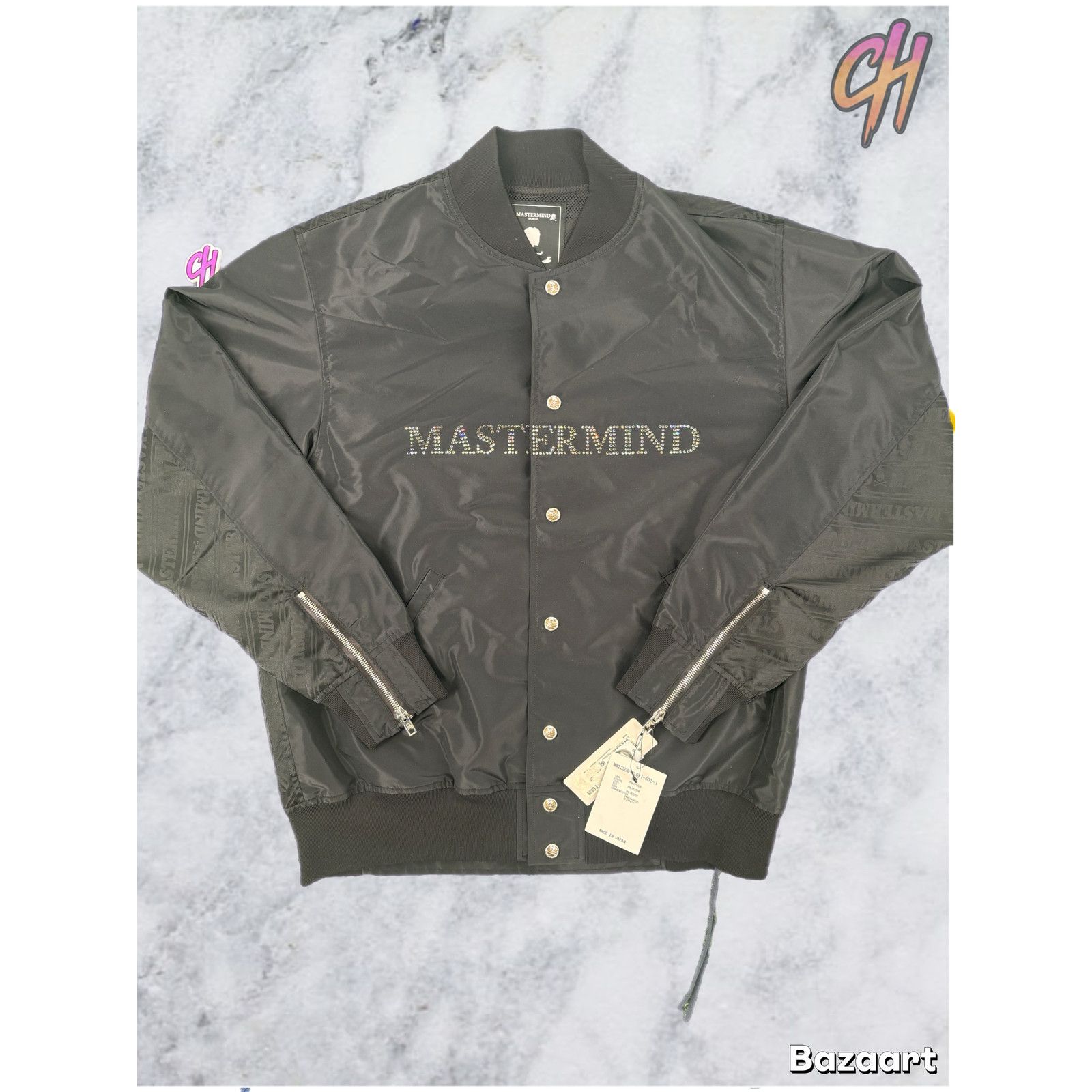 Mastermind Japan Mastermind World X Swarovski Varsity Jacket Size MD Size US M / EU 48-50 / 2 - 1 Thumbnail