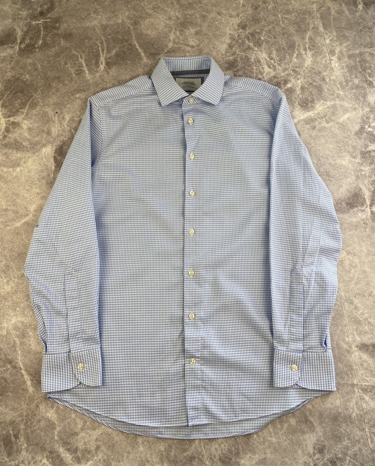 Charles Tyrwhitt Charles Tyrwhitt Houndstooth Button Shirt Size: 16 Size US M / EU 48-50 / 2 - 1 Thumbnail