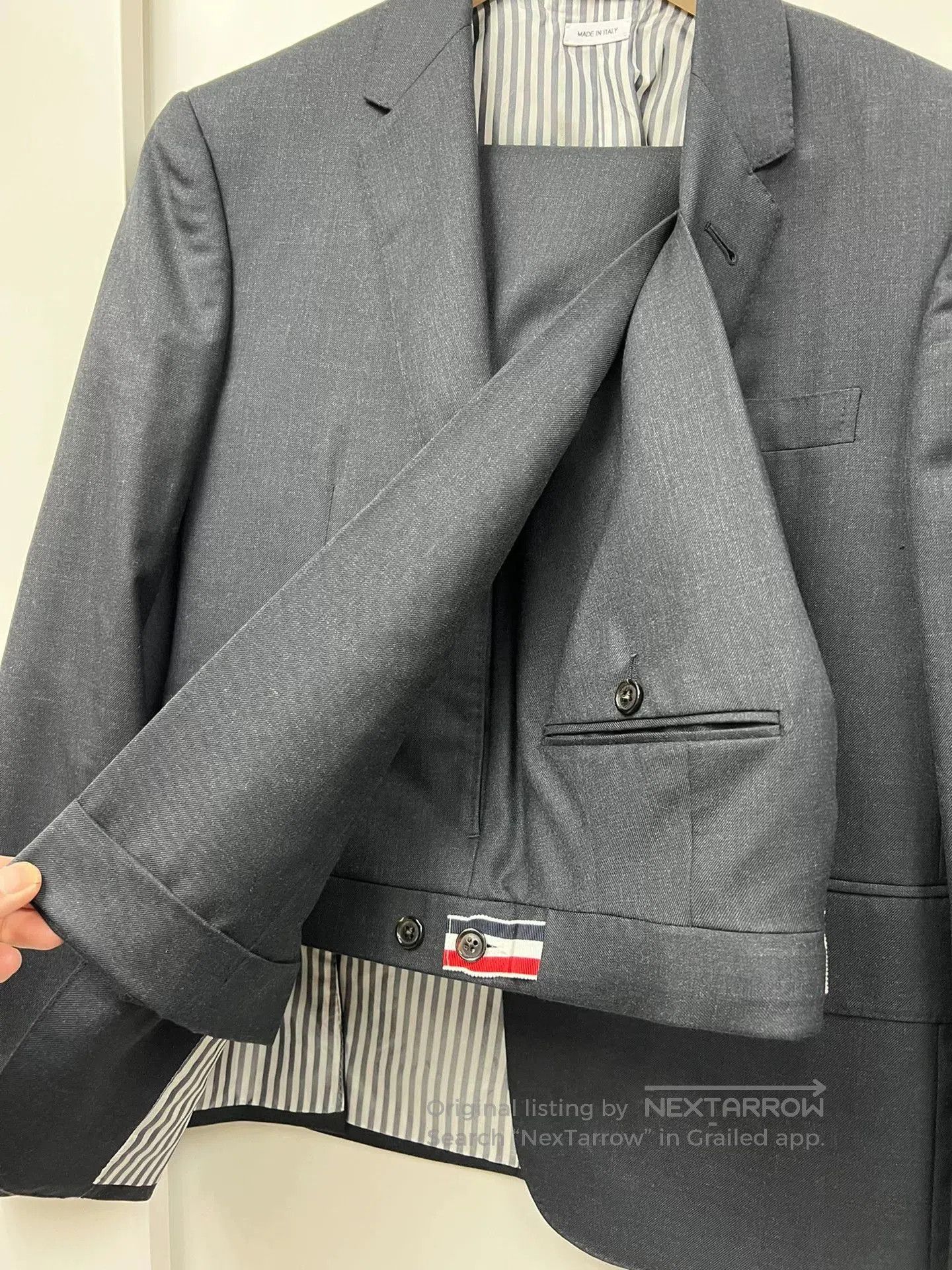Thom Browne thom browne charcoal blazer and pants set. Size US XXS / EU 40 - 4 Thumbnail