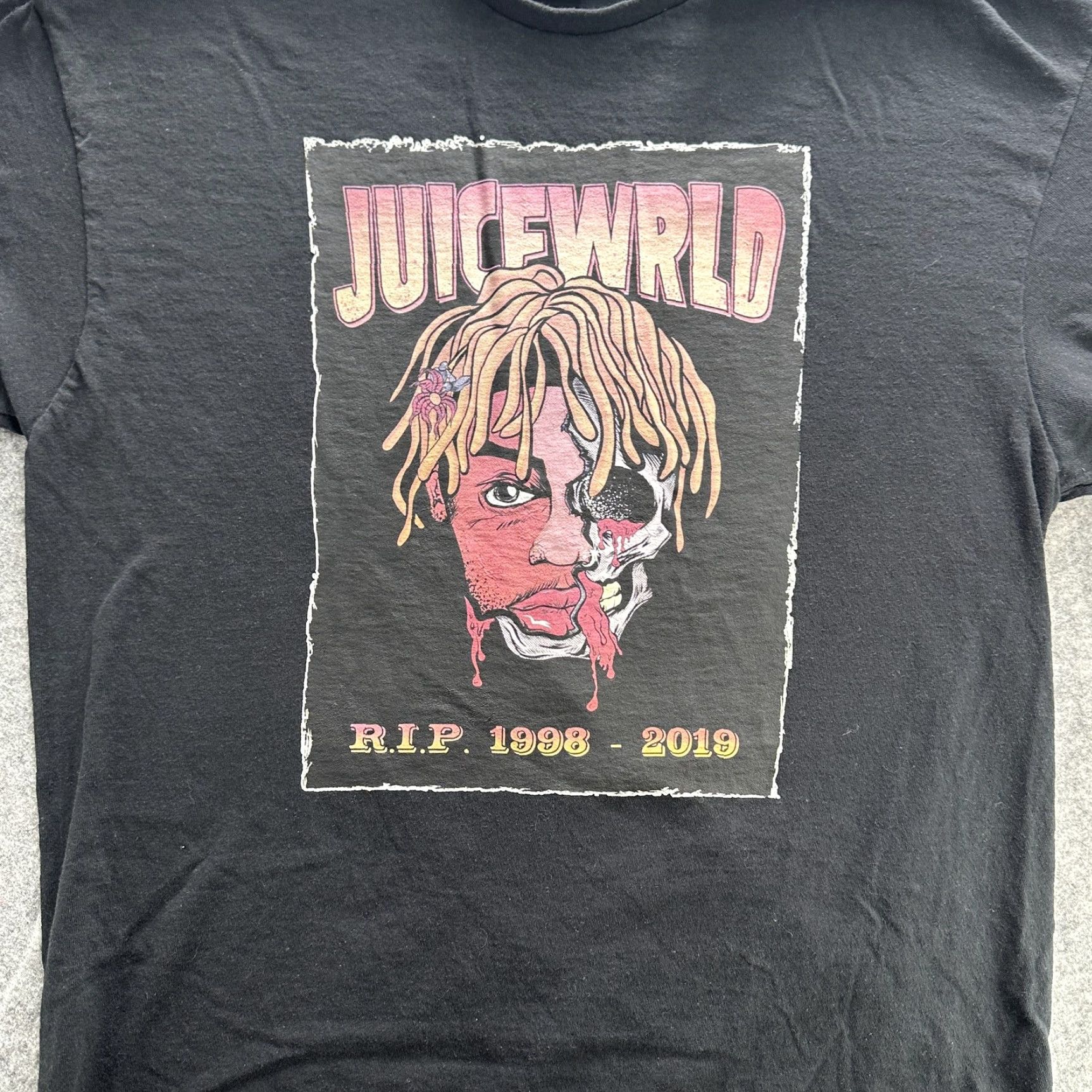 Vintage VINTAGE not applicable (skip) Juice WRLD Shirt Mens XL Black R.I.P. 1998 2019 Memorial Rap Tee Hip Hop Graphic Size US XL / EU 56 / 4 - 2 Thumbnail