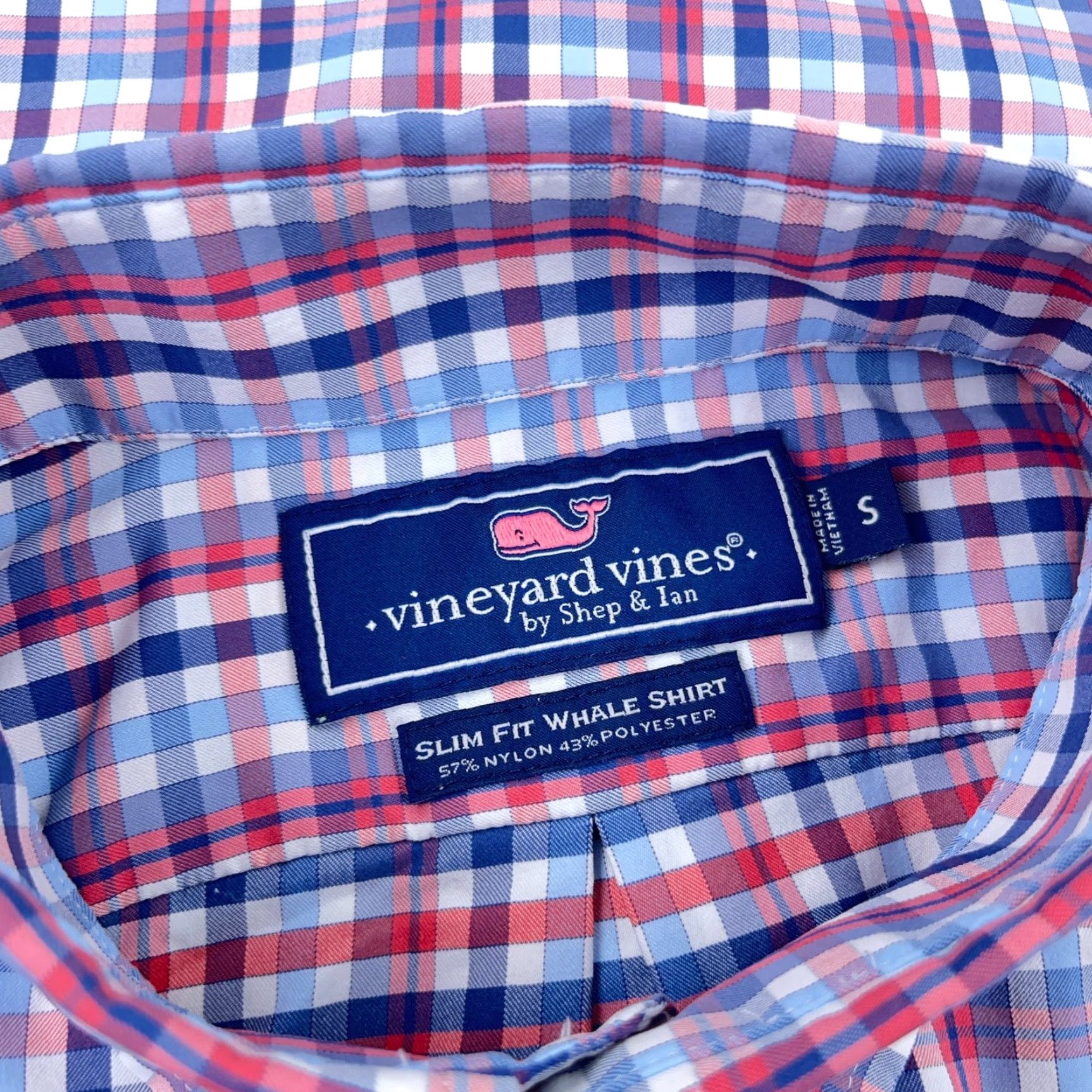 Vineyard Vines Vineyard Vines Shirt Men Small Blue Pink Performance Button Up Nylon Slim Fit Shirt Mens Vineyard Vines Plaid All Seasons 90s? Size US S / EU 44-46 / 1 - 3 Thumbnail