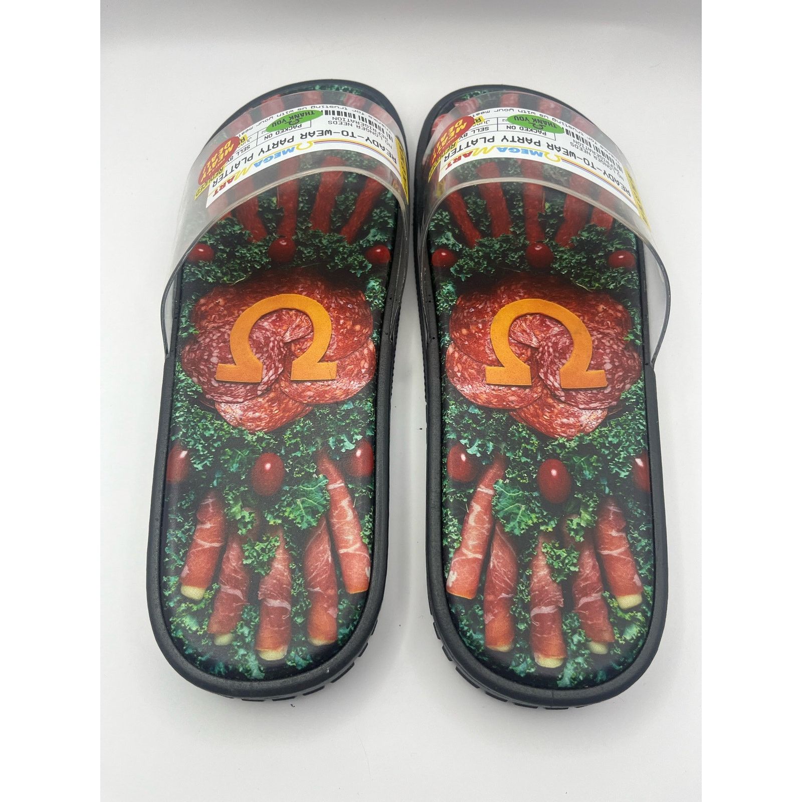 Unknown London Meow Wolf Omega Mart Party Platter Slides Slipper NEW Size US 8 / IT 38 - 4 Thumbnail