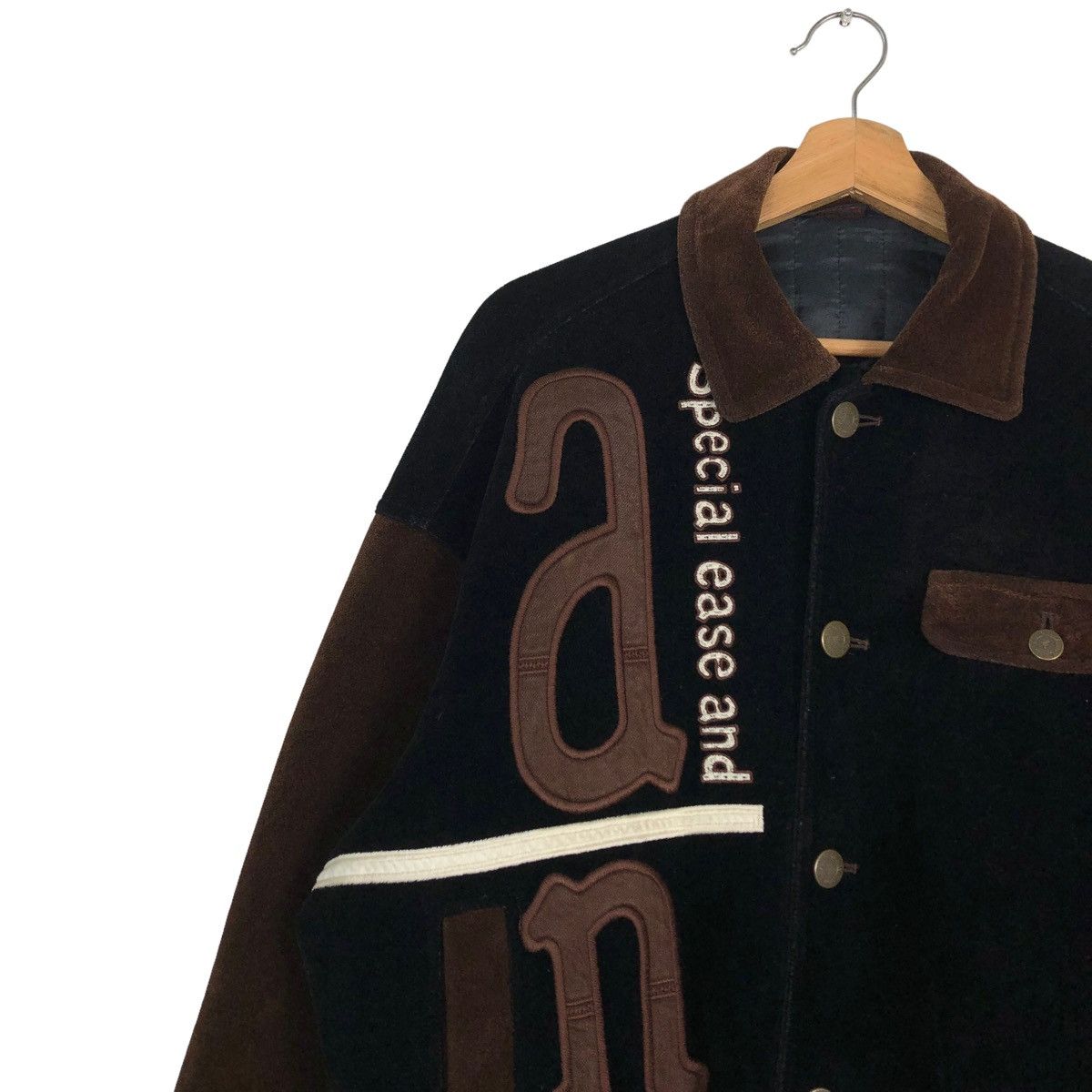 Japanese Brand 🔥VINTAGE BOMBER JACKET BUTTON SANTAFE BIG LOGO Size US L / EU 52-54 / 3 - 7 Thumbnail