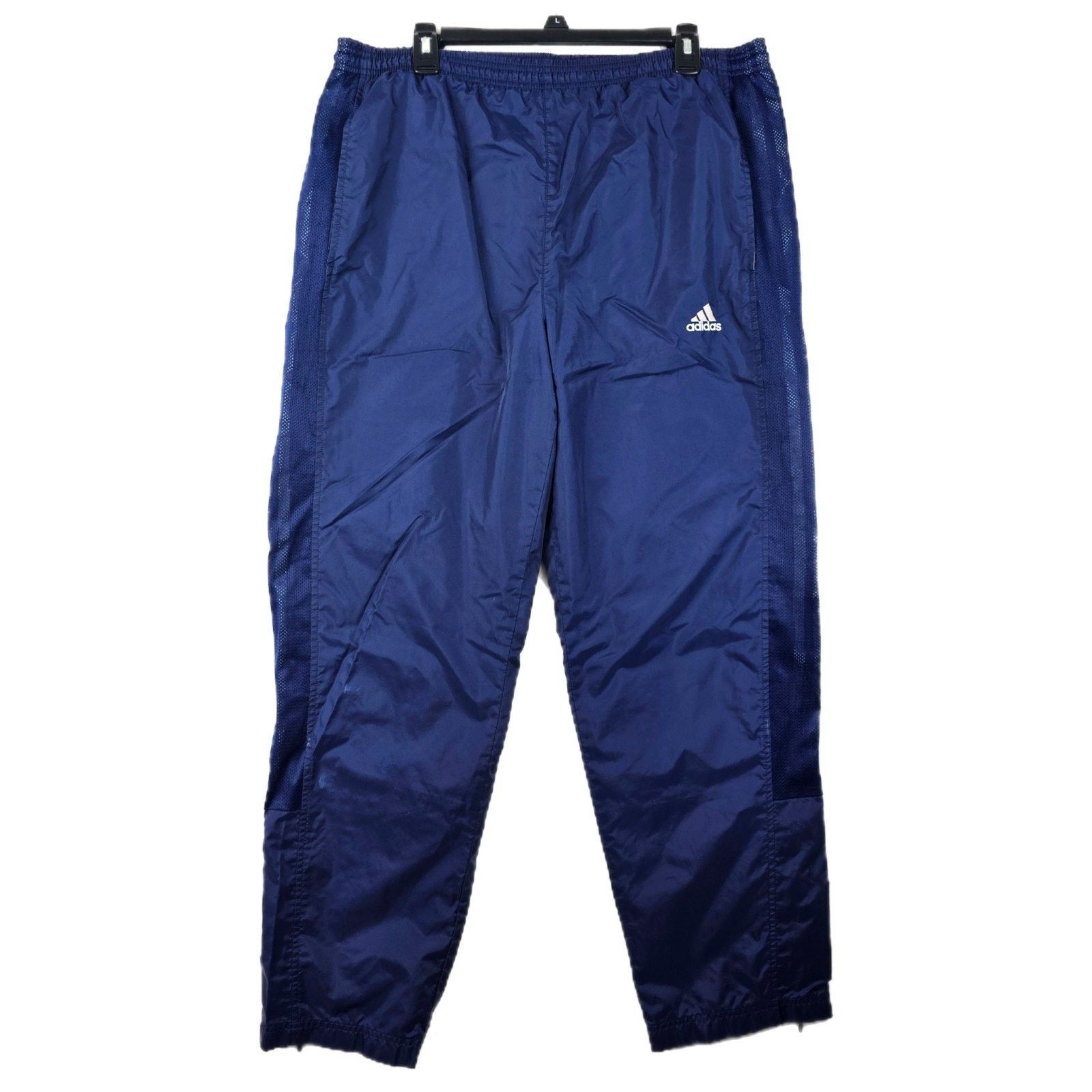 Adidas Vintage Y2K Adidas Track Pants Mens Large Blue Windbreaker Size US 36 / EU 52 - 1 Thumbnail