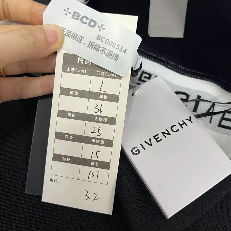 Givenchy Givenchy Size L Black Logo Underwear Tights Size US 29 - 6 Thumbnail