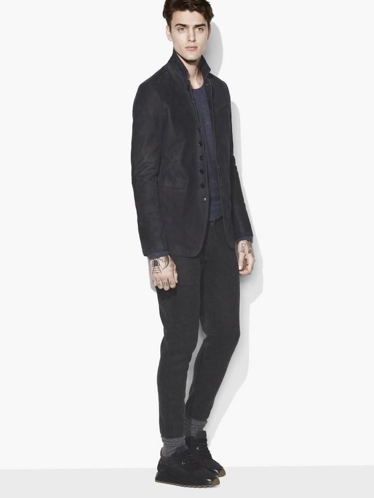 John Varvatos Woodward Multibutton Sheepskin jacket EU 48 usa 38 Size US M / EU 48-50 / 2 - 5 Thumbnail