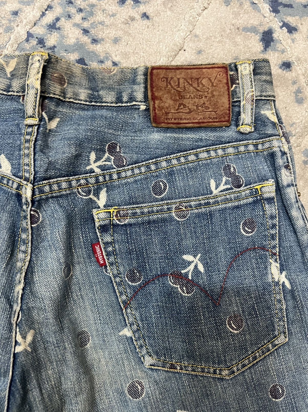 Hysteric Glamour vintage Hysteric Glamour "Kinky" cherry monogram jeans Size US 30 / EU 46 - 11 Thumbnail