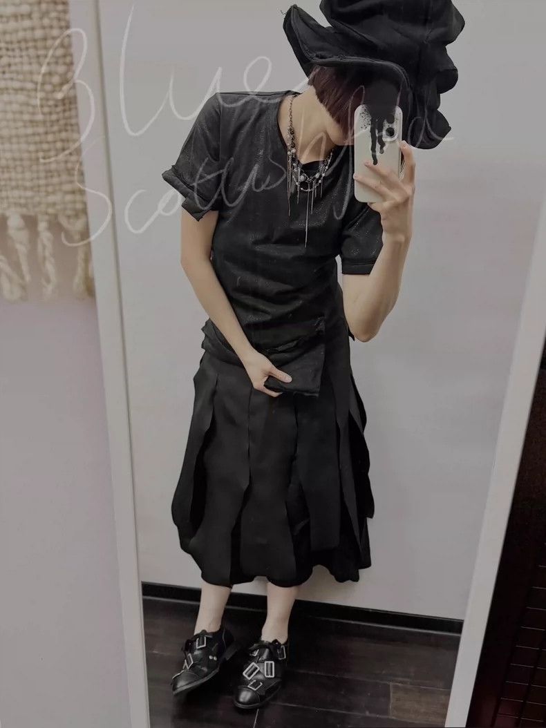 Comme des Garcons Comme Des Garcons Fine sparkle fabric dark black top Size M / US 6-8 / IT 42-44 - 8 Thumbnail