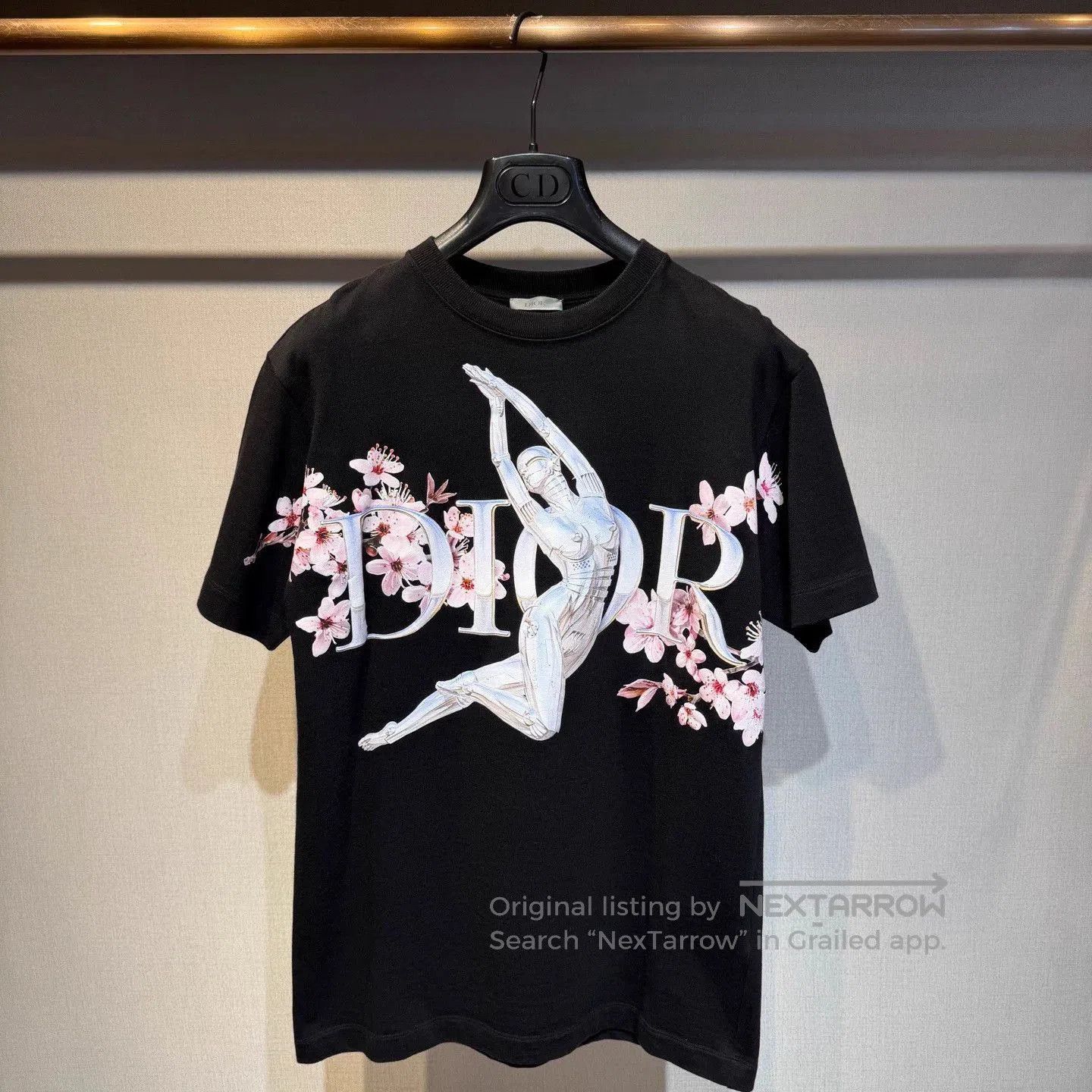 Dior Black Graphic Print Short Sleeve T-Shirt. Size US XS / EU 42 / 0 - 1 Thumbnail