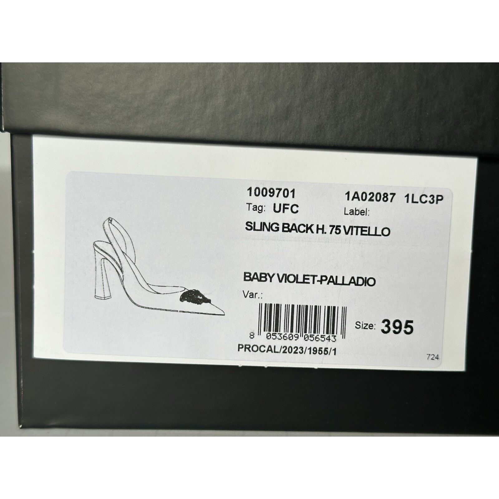 Versace Versace Sling Back Leather Shoes Violet 9.5 US 1009701 Size US 9.5 / IT 39.5 - 13 Thumbnail