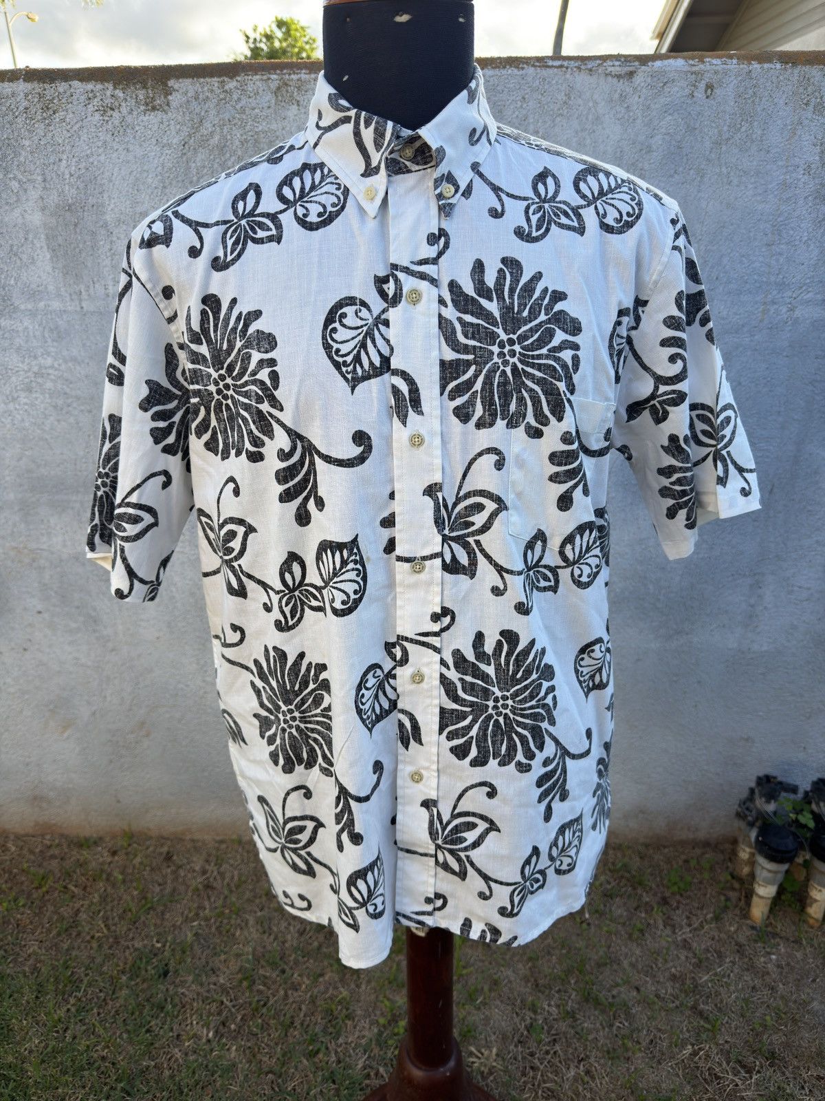 Reyn Spooner Reyn Spooner Classic Fit Hawaiian White/Black Men's L Size US L / EU 52-54 / 3 - 1 Thumbnail