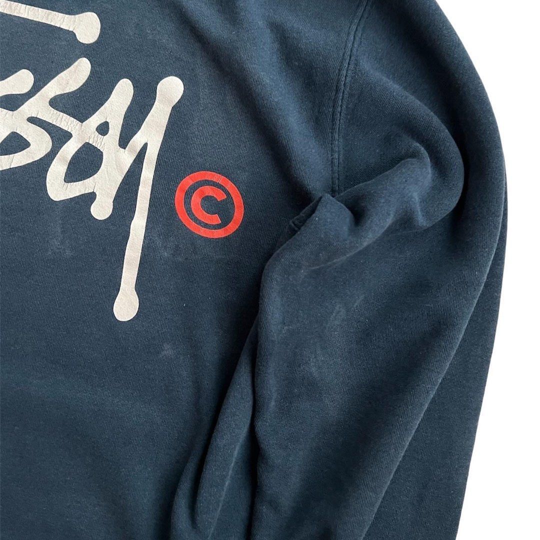 Stussy × Vintage Vintage Stussy Signature Pullover Hoodies Size US M / EU 48-50 / 2 - 7 Thumbnail