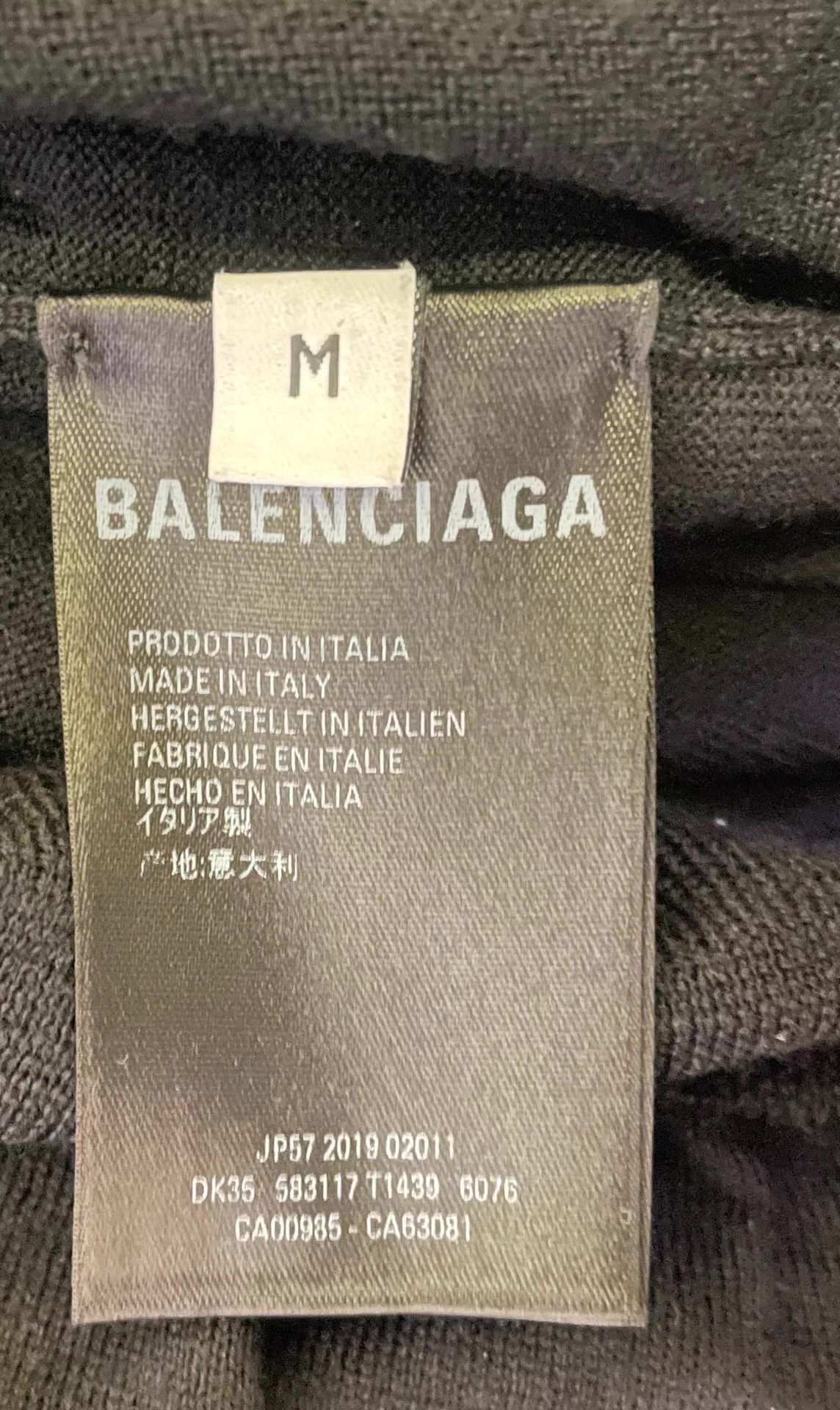 Balenciaga Balenciaga black wool sweater Q4 Size US M / EU 48-50 / 2 - 6 Thumbnail