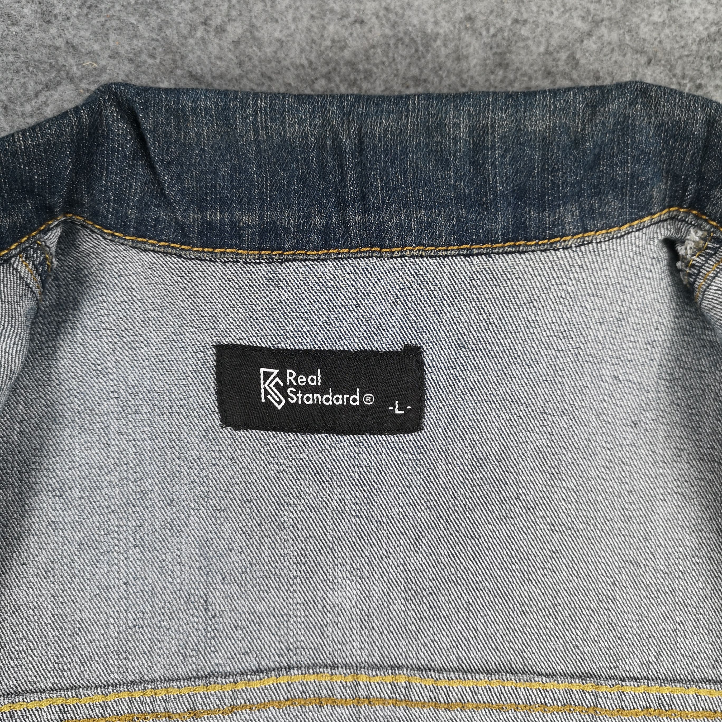 Japanese Brand Japanese Brand Real Standard Blue Denim Trucker Jacket Size US L / EU 52-54 / 3 - 6 Thumbnail
