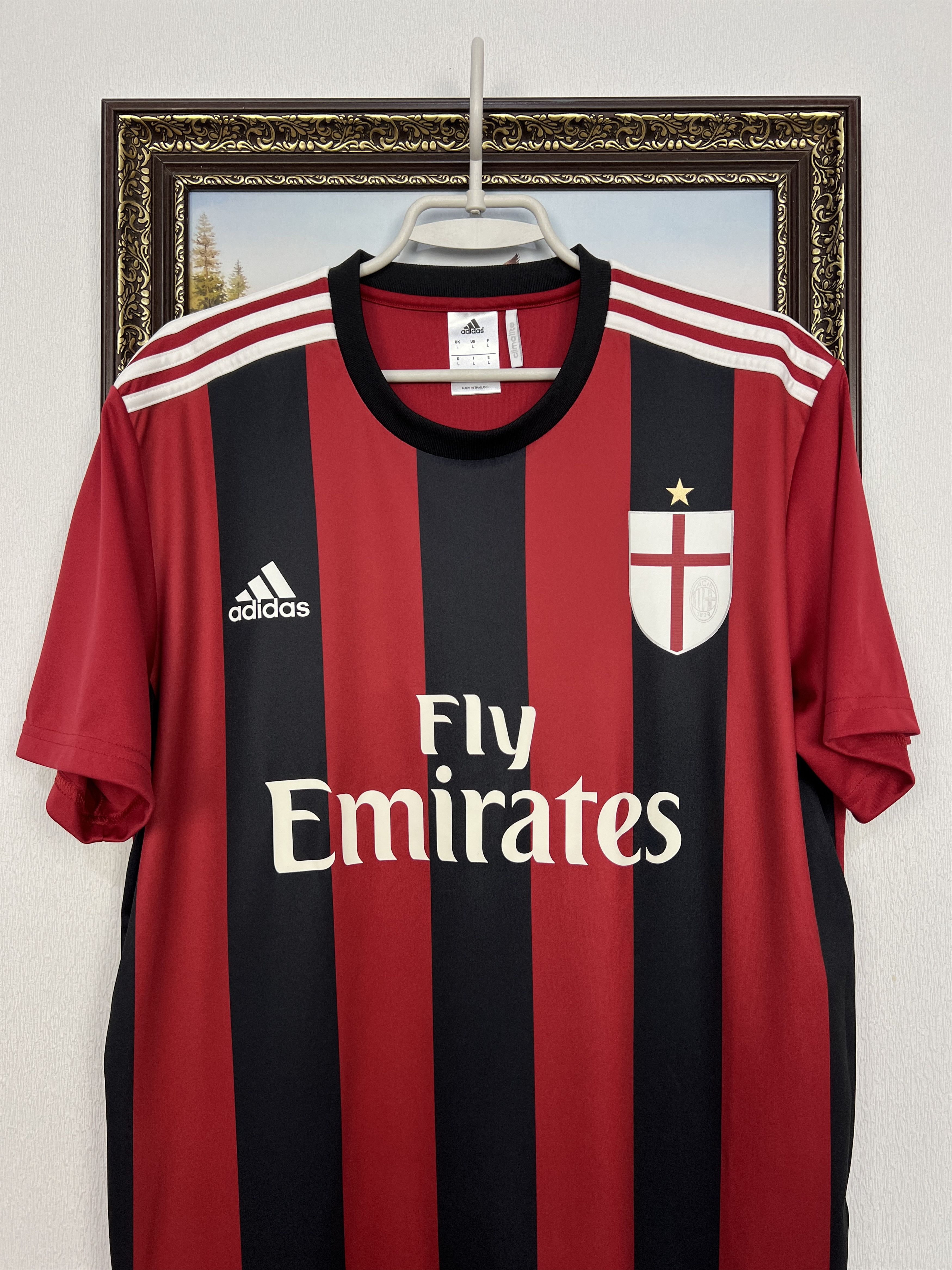 Adidas AC Milan Home football shirt 2014 Soccer Adidas Jersey Mens Size US L / EU 52-54 / 3 - 2 Thumbnail