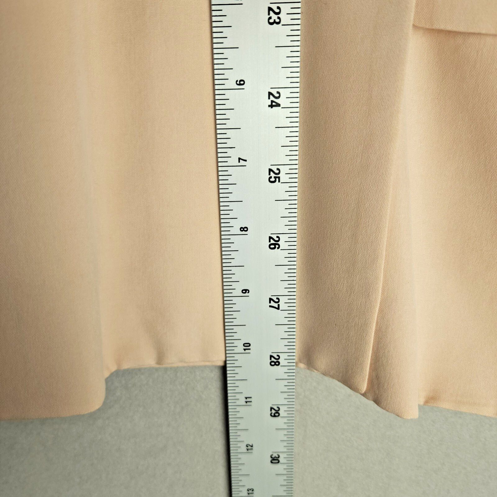 Anne Klein Anne Klein II Petites Blazer 100% Silk - Pink Cream - 10P Size L / US 10 / IT 46 - 5 Thumbnail