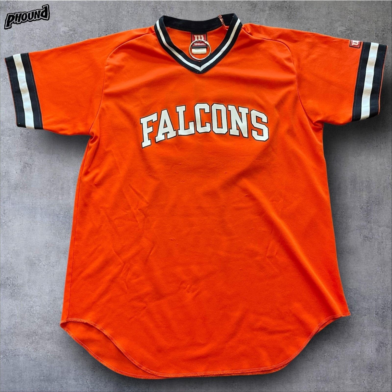 Wilson Vtg Falcons Jersey Mens XL Orange Wilson USA Baseball 20 90s Size US XL / EU 56 / 4 - 1 Thumbnail