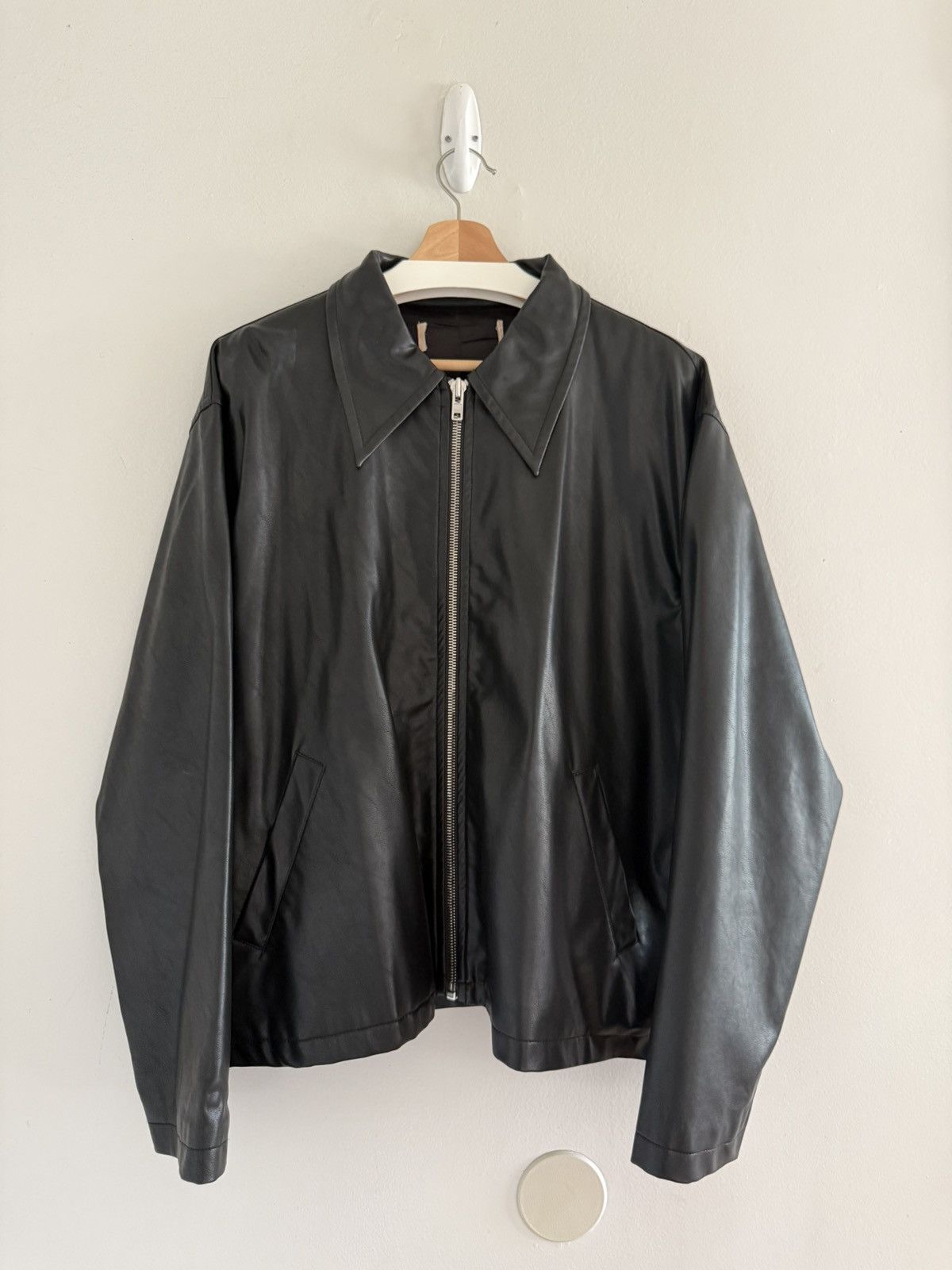 California Arts. California Arts Fairfax Vegan Leather Zip Blouson