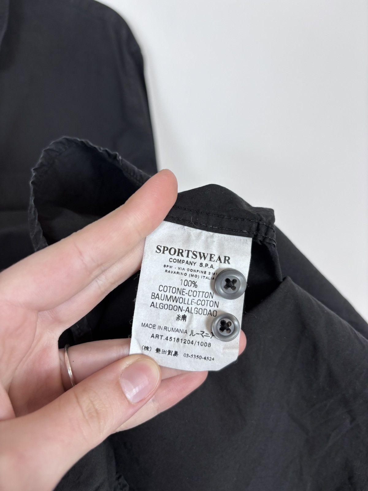 C.P. Company C.P. Company Vintage Men’s Black Long Sleeve Shirt Size US L / EU 52-54 / 3 - 15 Thumbnail