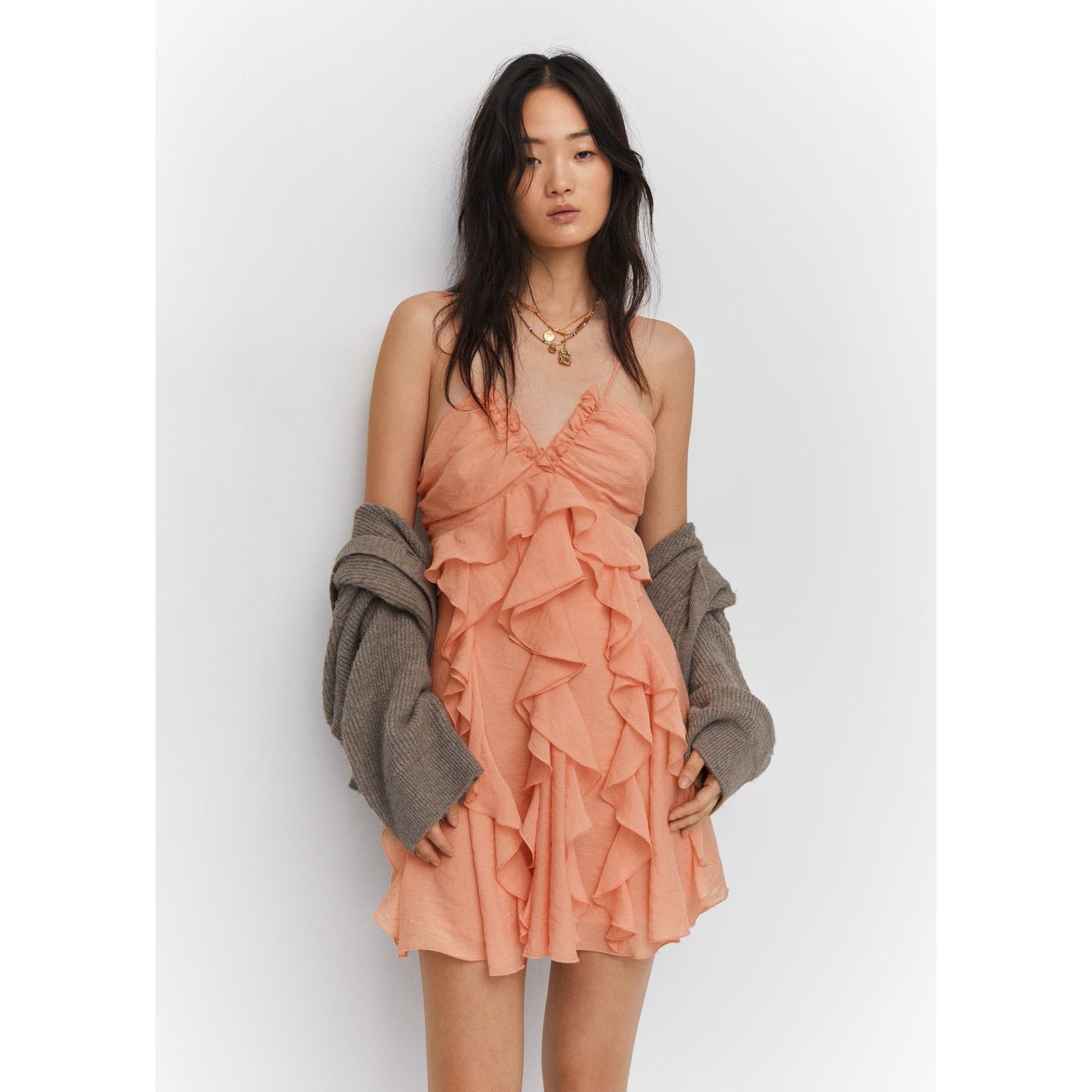 Mango MANGO Ruffle Mini Dress NWT Size M / US 6-8 / IT 42-44 - 17 Thumbnail