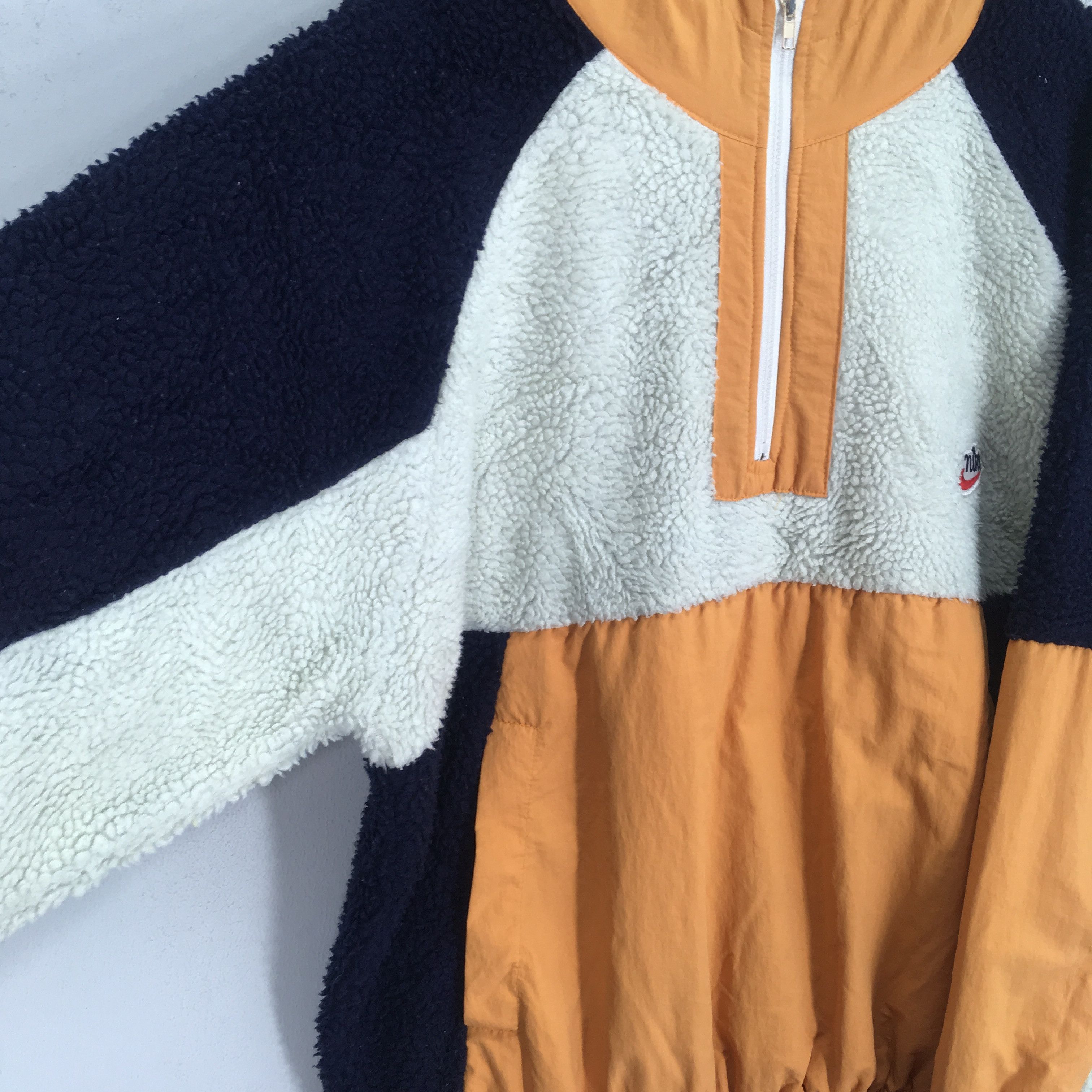 Nike Vintage Nike Fleece Polartec Nike Swoosh Deep Pile Jacket Size US XL / EU 56 / 4 - 9 Thumbnail