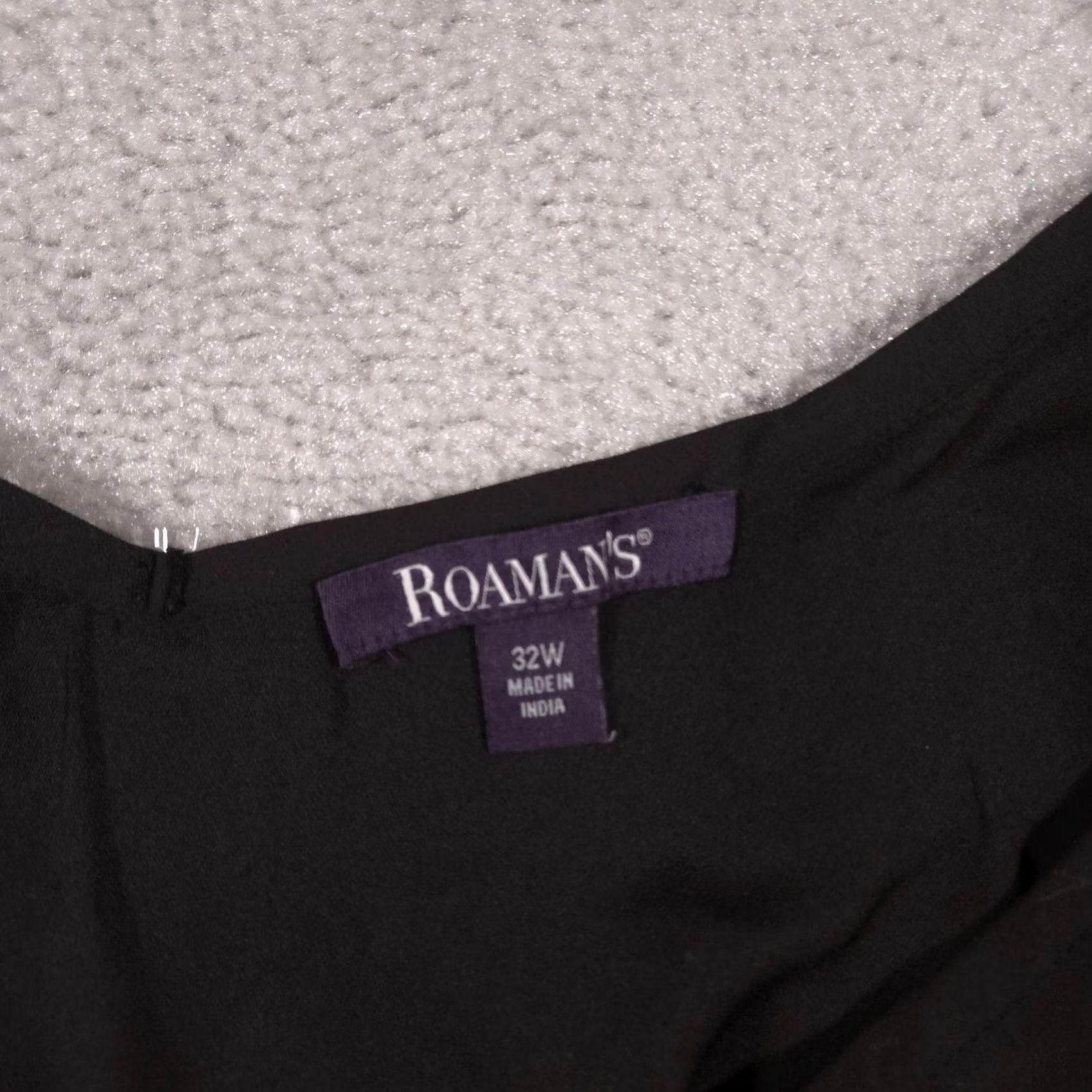 Vintage Roamans Tank Top Womens 32W Black Adjustable Strap Camisole Plus Size Tank Womens 32W Black Camisole Plus Size Size XXS / US 00 / IT 34 - 4 Thumbnail