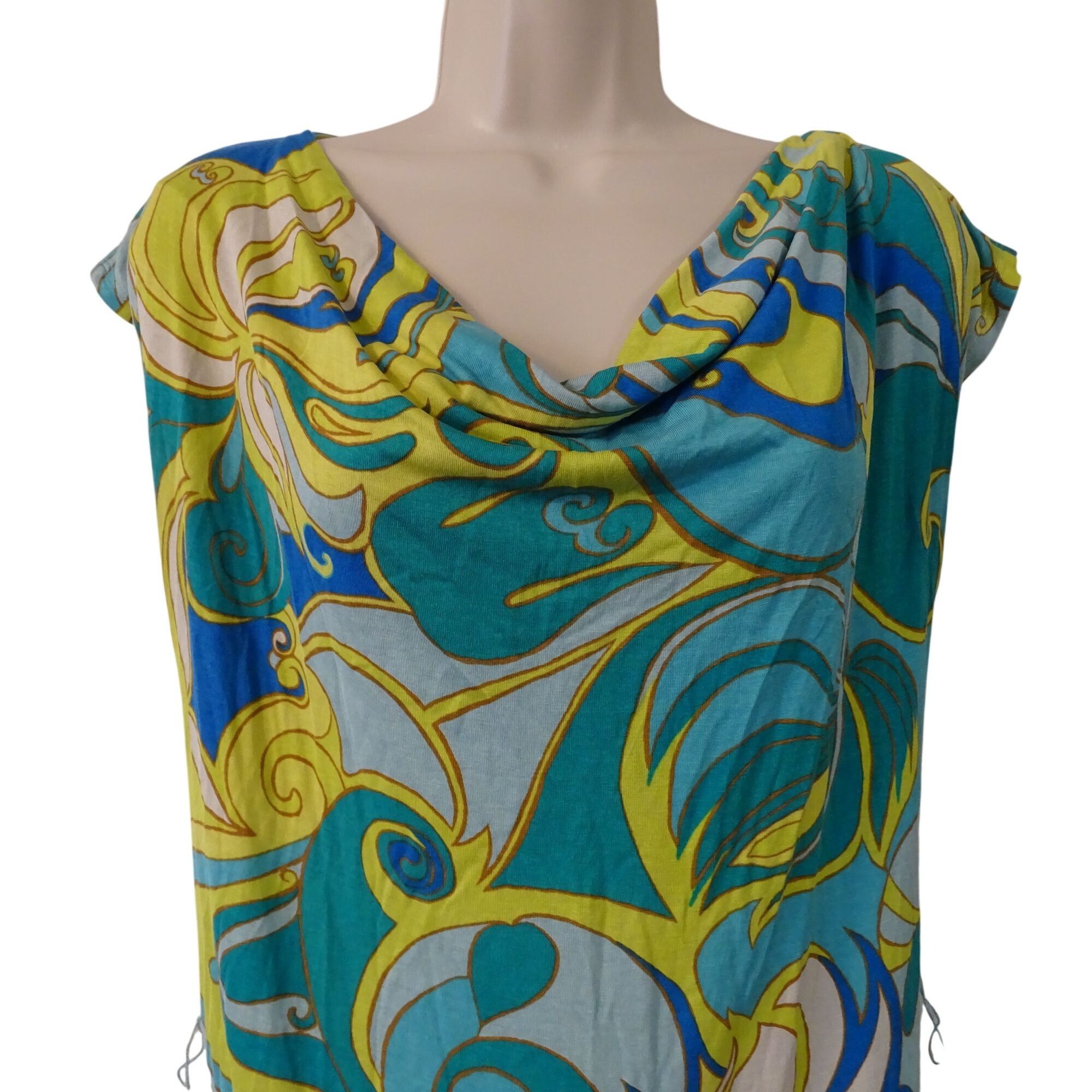 Banana Republic Banana Republic Trina Turk Dress Silk Retro Cowl Neck Size S Size S / US 4 / IT 40 - 2 Thumbnail