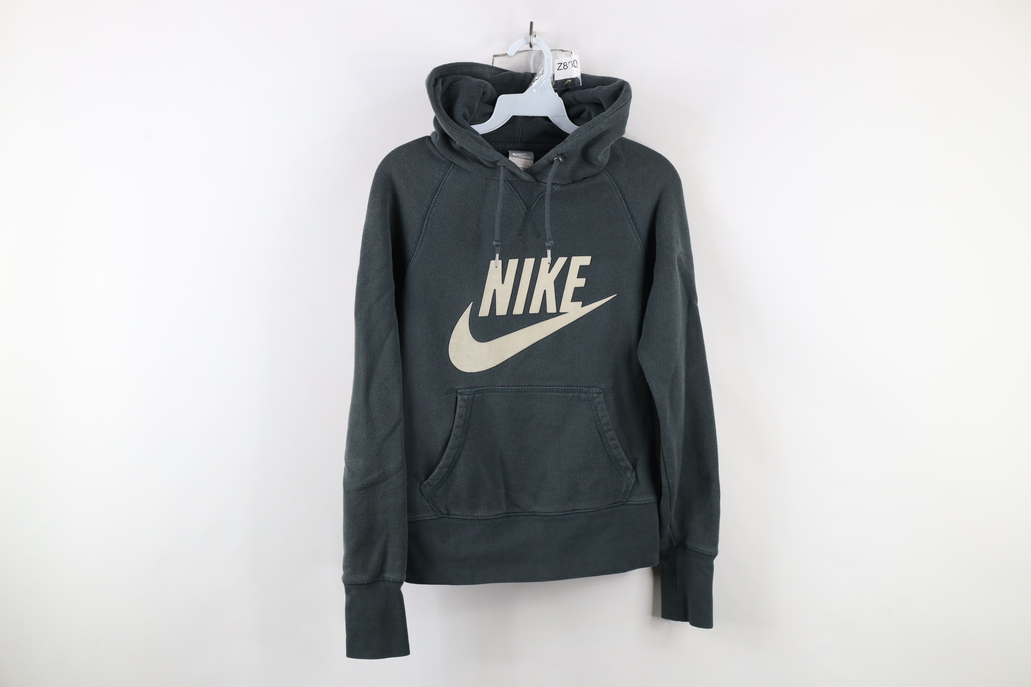 Nike × Vintage Vintage Nike Sportswear Travis Scott Big Swoosh Hoodie Green Size S / US 4 / IT 40 - 1 Thumbnail