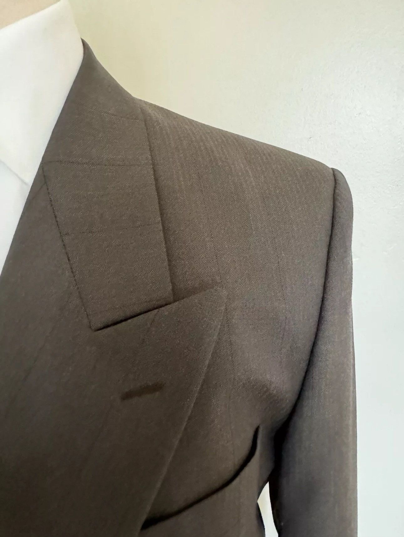 Yves Saint Laurent Yves Saint Laurent Made in France DB Peak Lapel Blazer 40R Size 40R - 5 Thumbnail