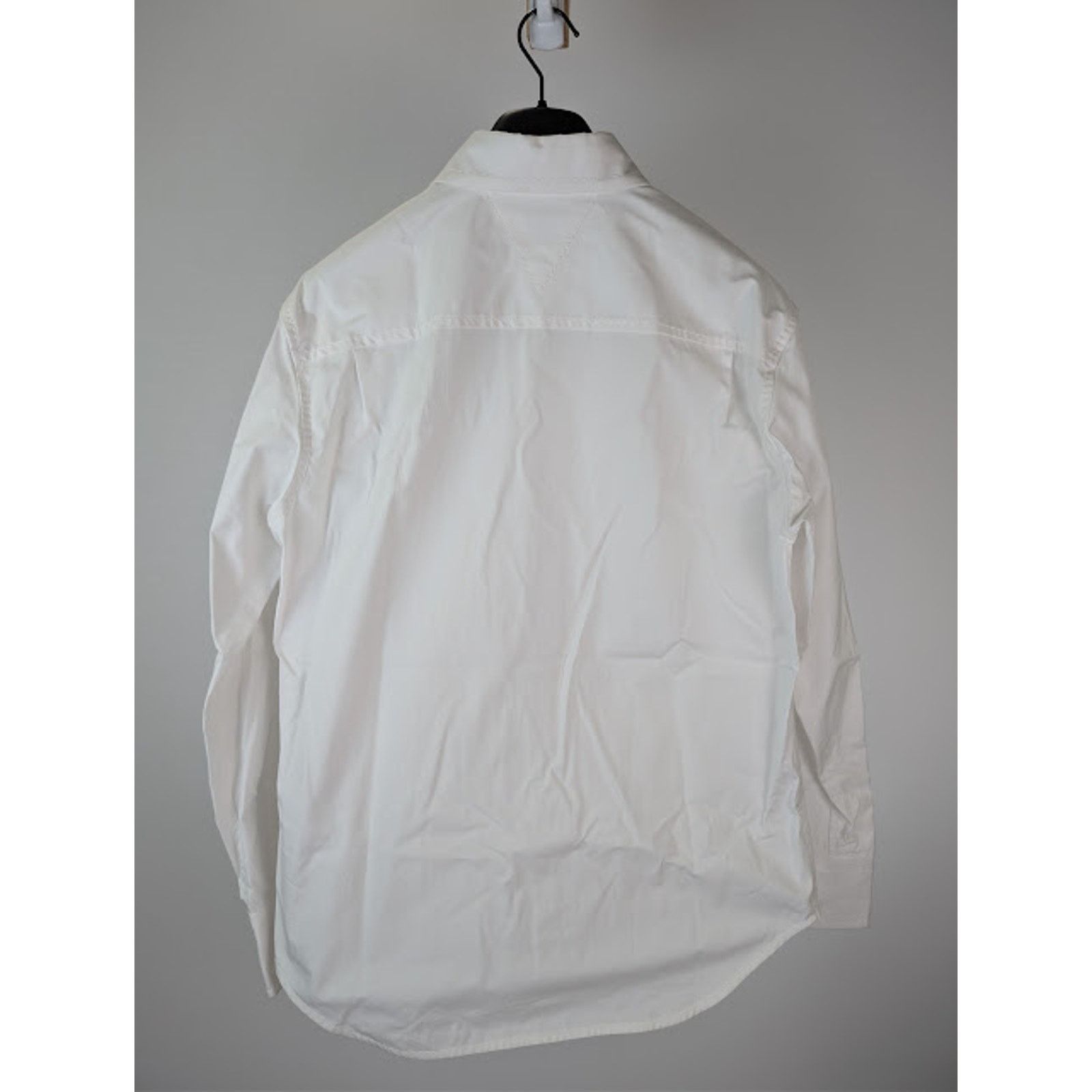 Bottega Veneta o1rshd1 Compact Cotton Canvas Shirt in White Size US M / EU 48-50 / 2 - 15 Thumbnail