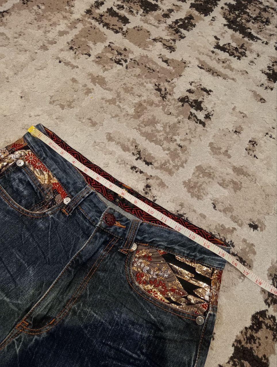 Japanese Brand Vintage Japanese Dragon Embroidery Jeans Size US 31 - 12 Thumbnail