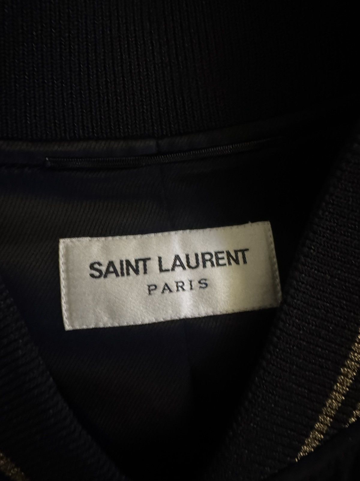 Saint Laurent Paris SAINT LAURENT PARIS PALLADIUM SHOW BOMBER JACKET Size US L / EU 52-54 / 3 - 6 Thumbnail