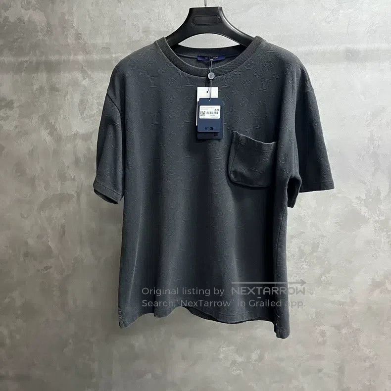 Louis Vuitton Louis Vuitton Grey Solid Crew Neck Pullover Short Sleeve T Size US XXL / EU 58 / 5 - 1 Thumbnail